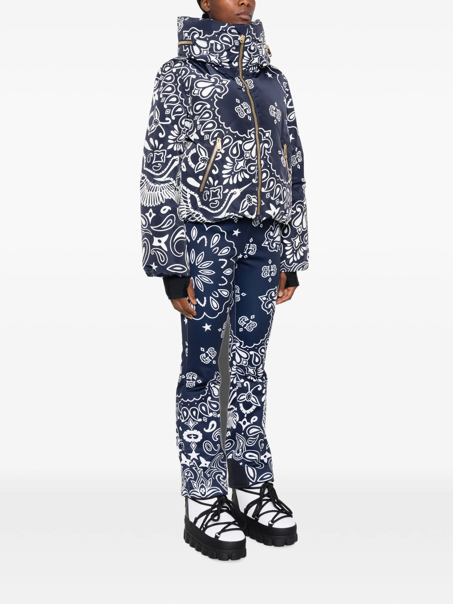 Kyoki bandana-print ski jacket