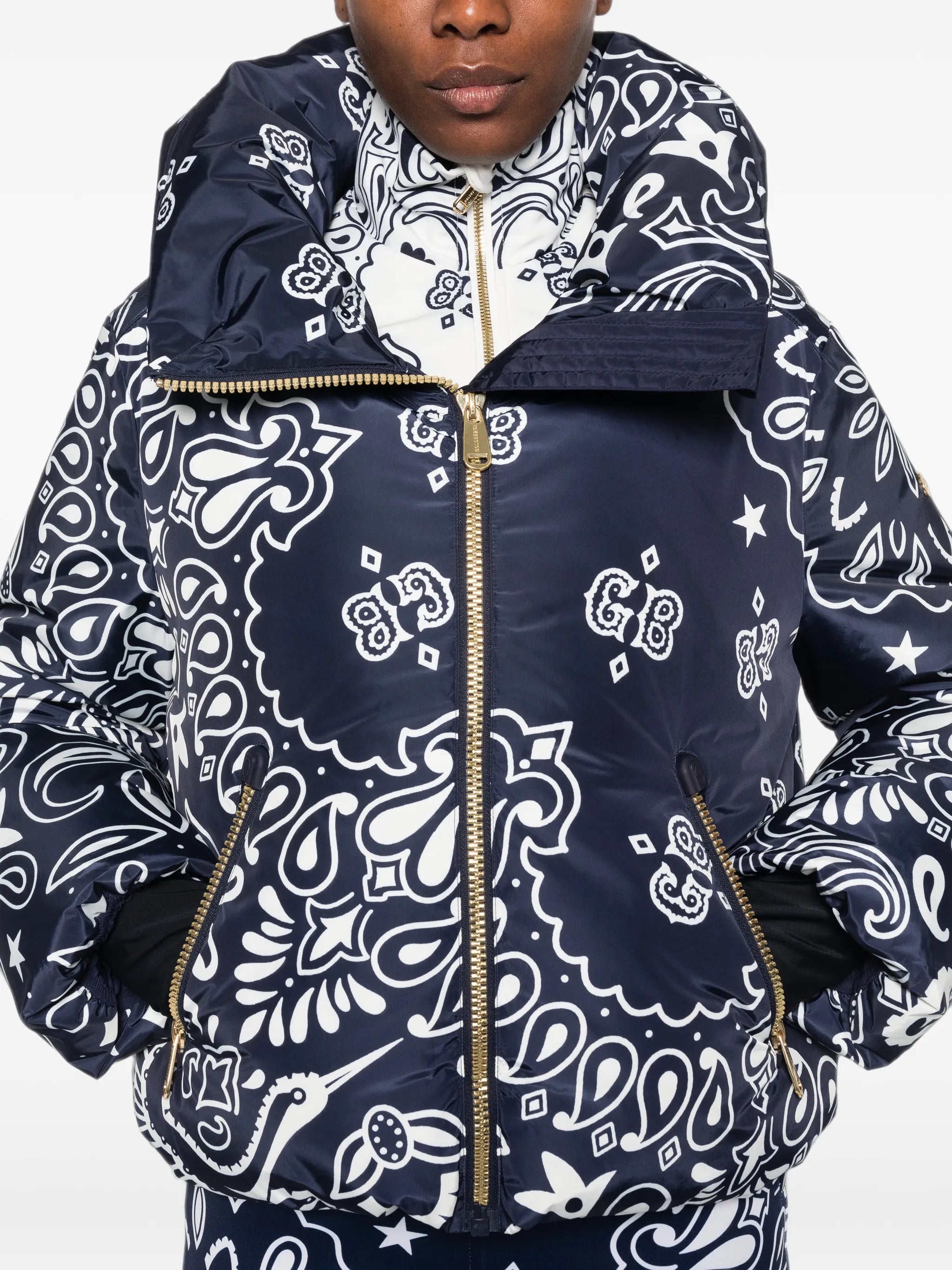 Kyoki bandana-print ski jacket