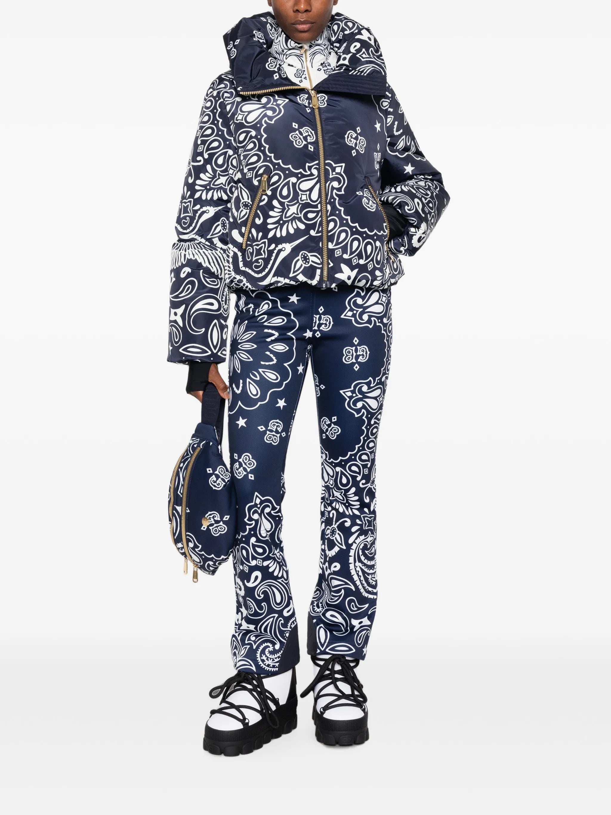 Kyoki bandana-print ski jacket