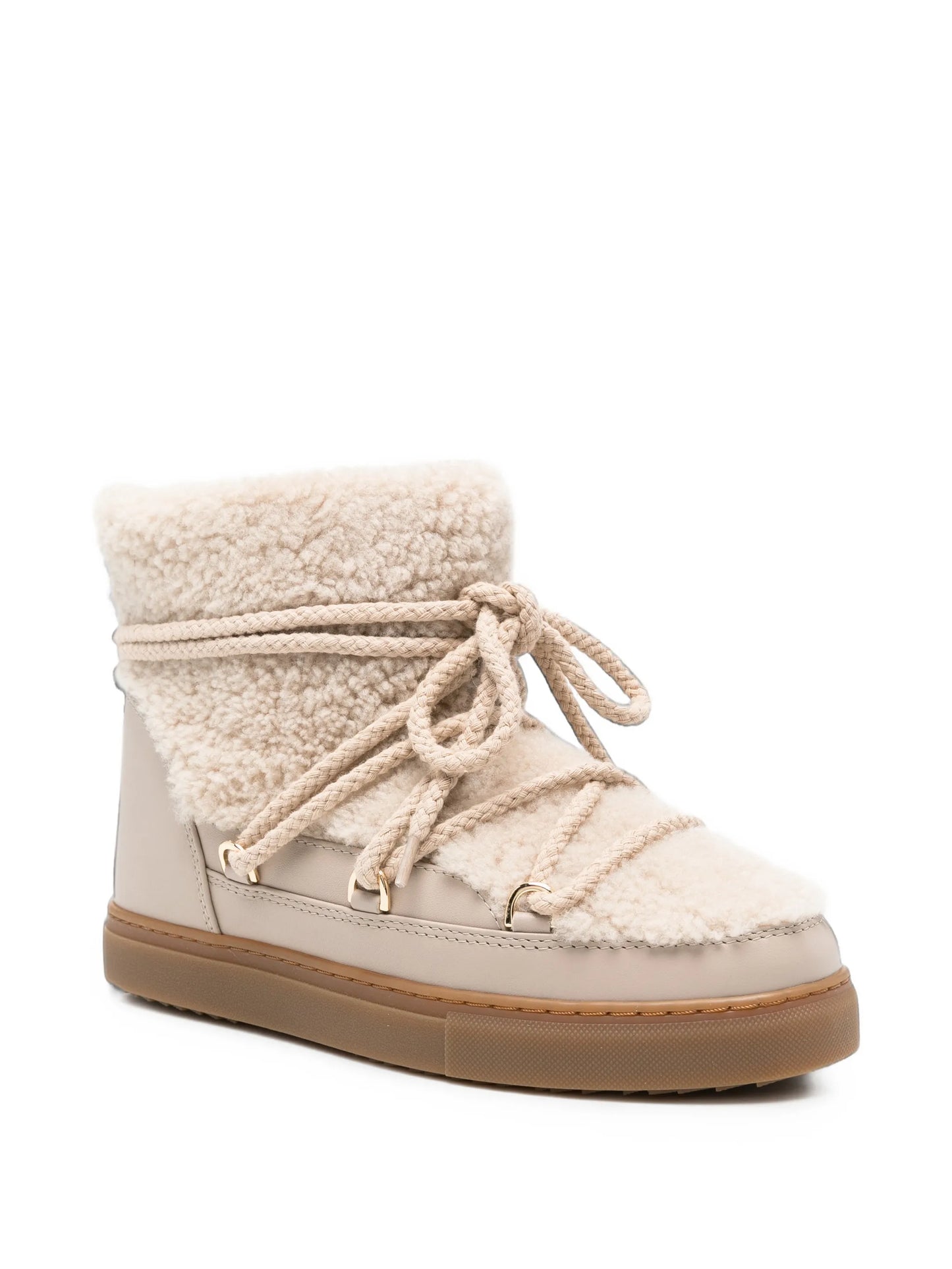 Curly ankle boots