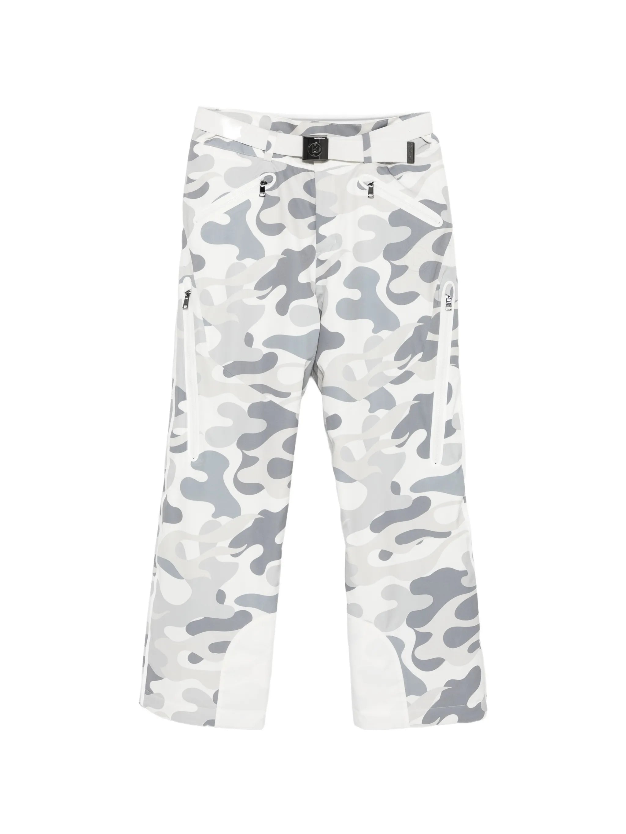 Tim-T camo-print belted ski bottoms