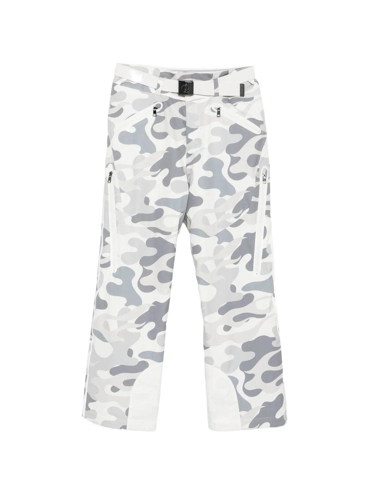 Tim-T camo-print belted ski bottoms