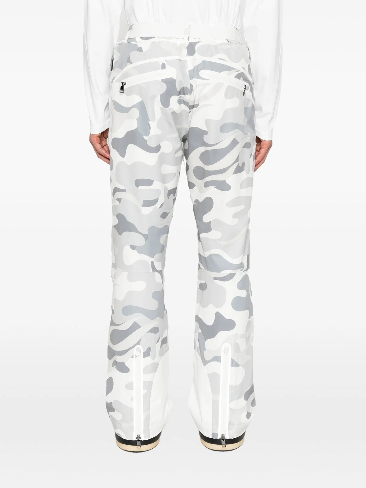 Tim-T camo-print belted ski bottoms