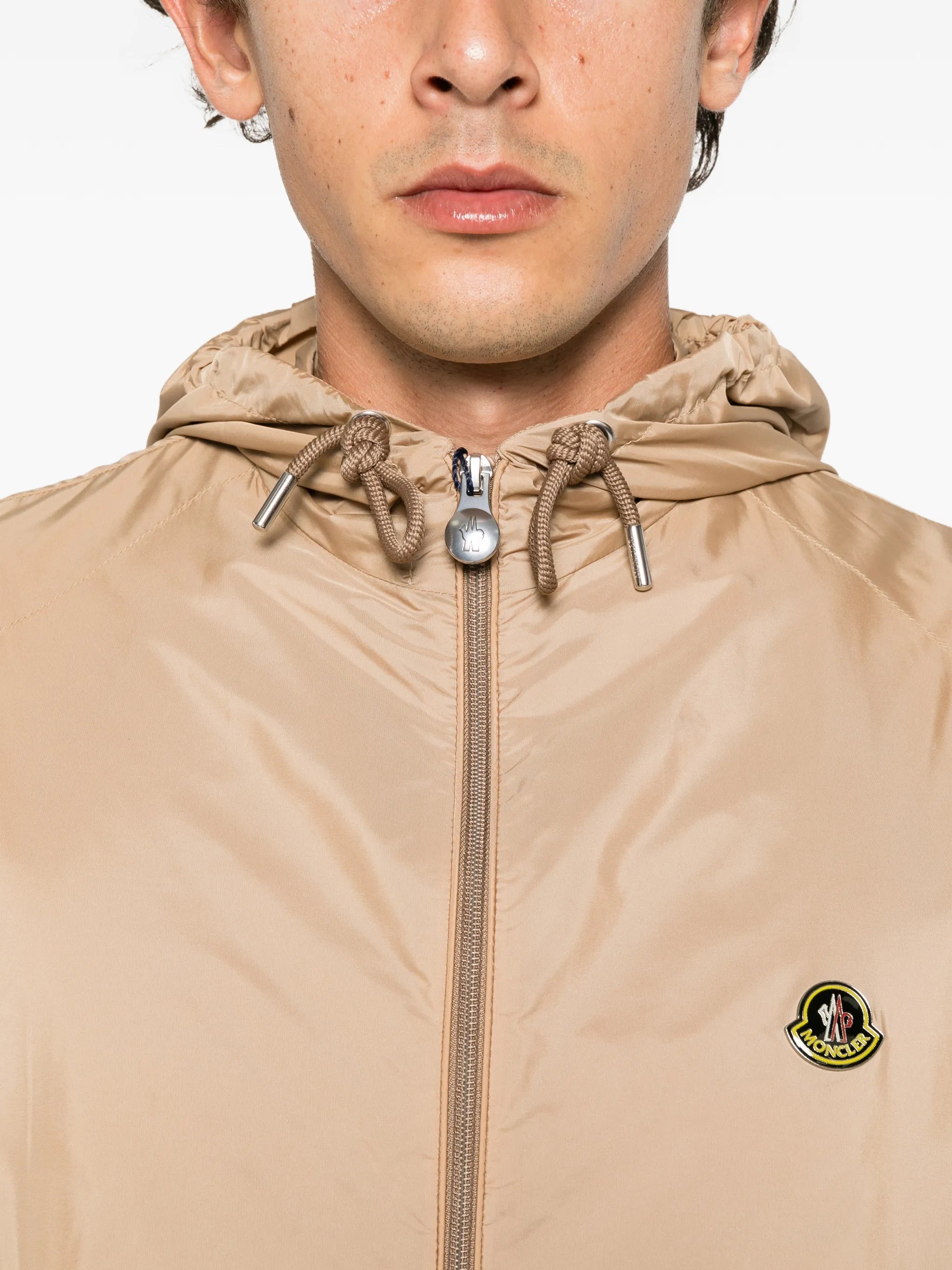 hooded rainwear jacket