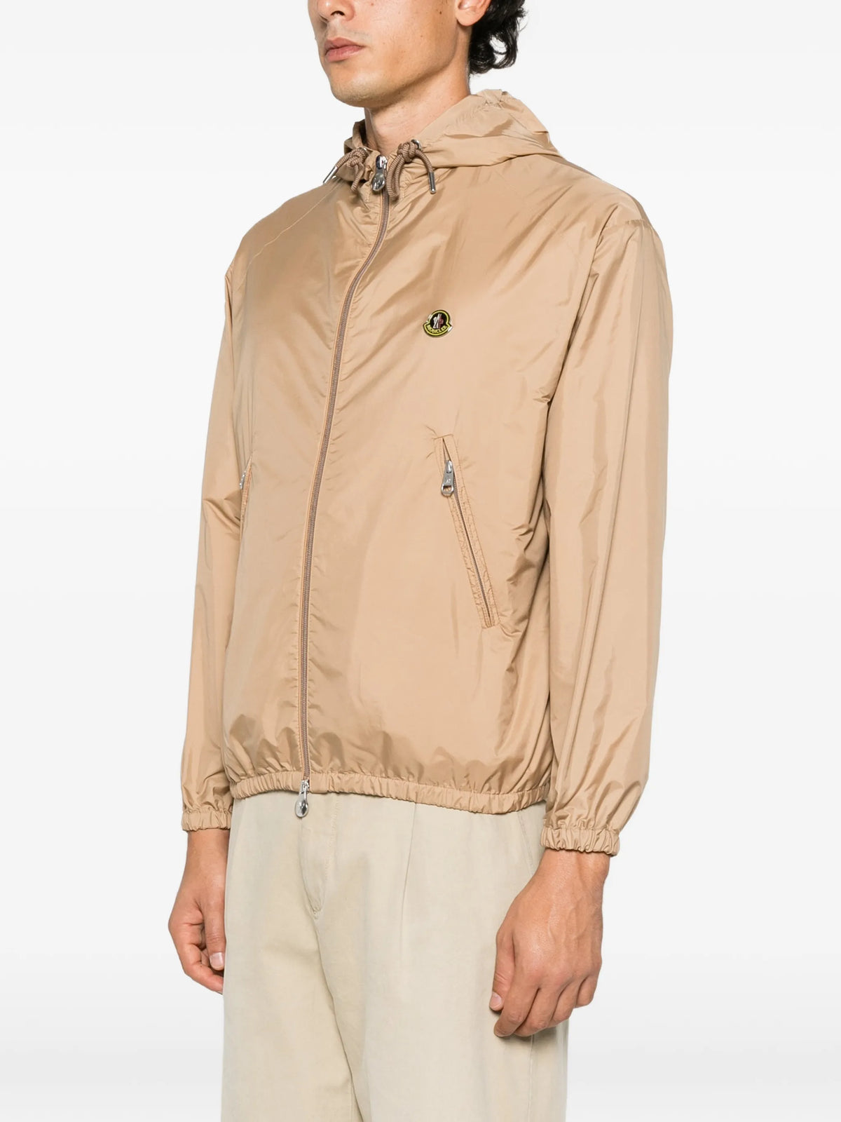 hooded rainwear jacket
