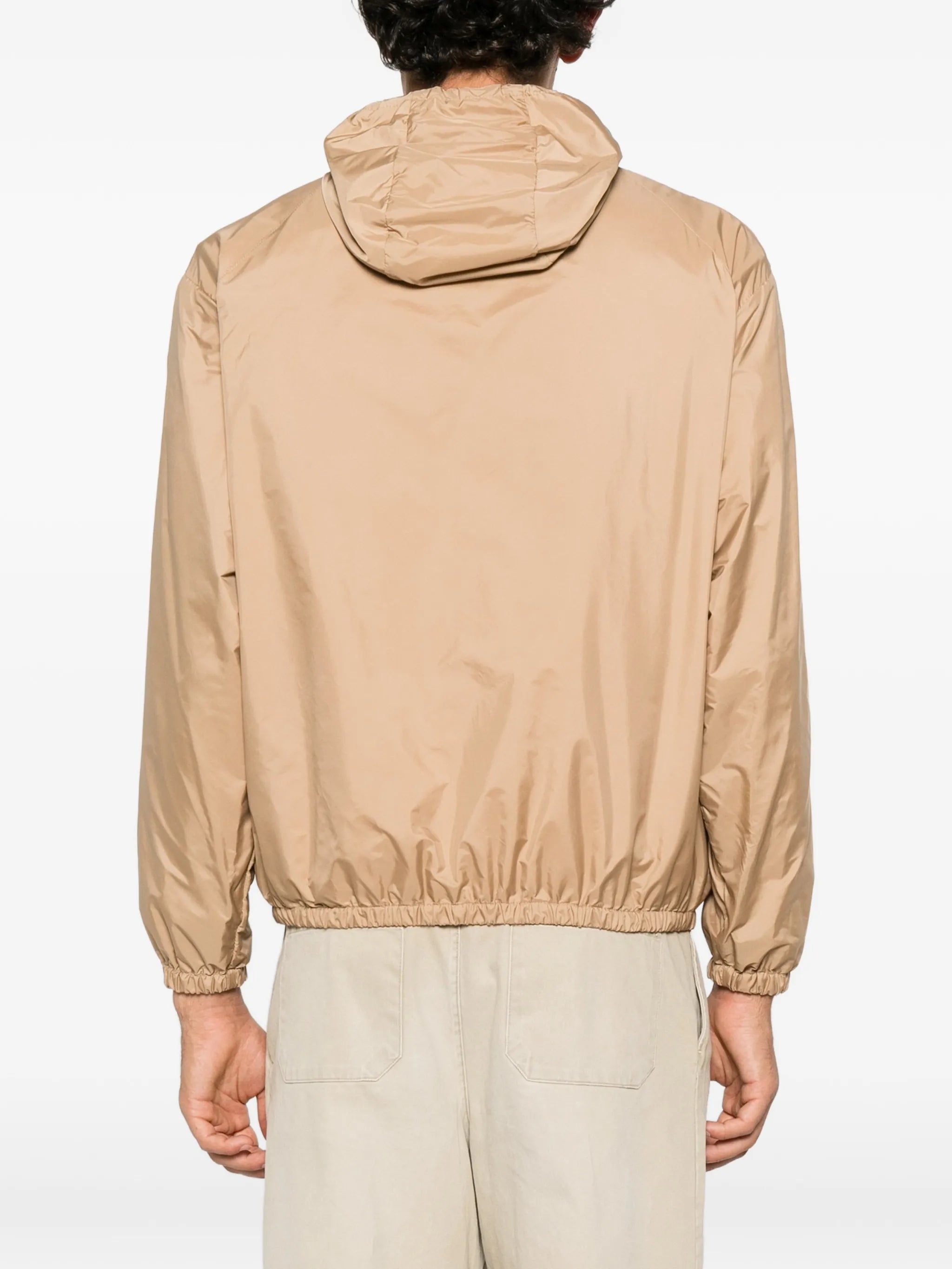 hooded rainwear jacket