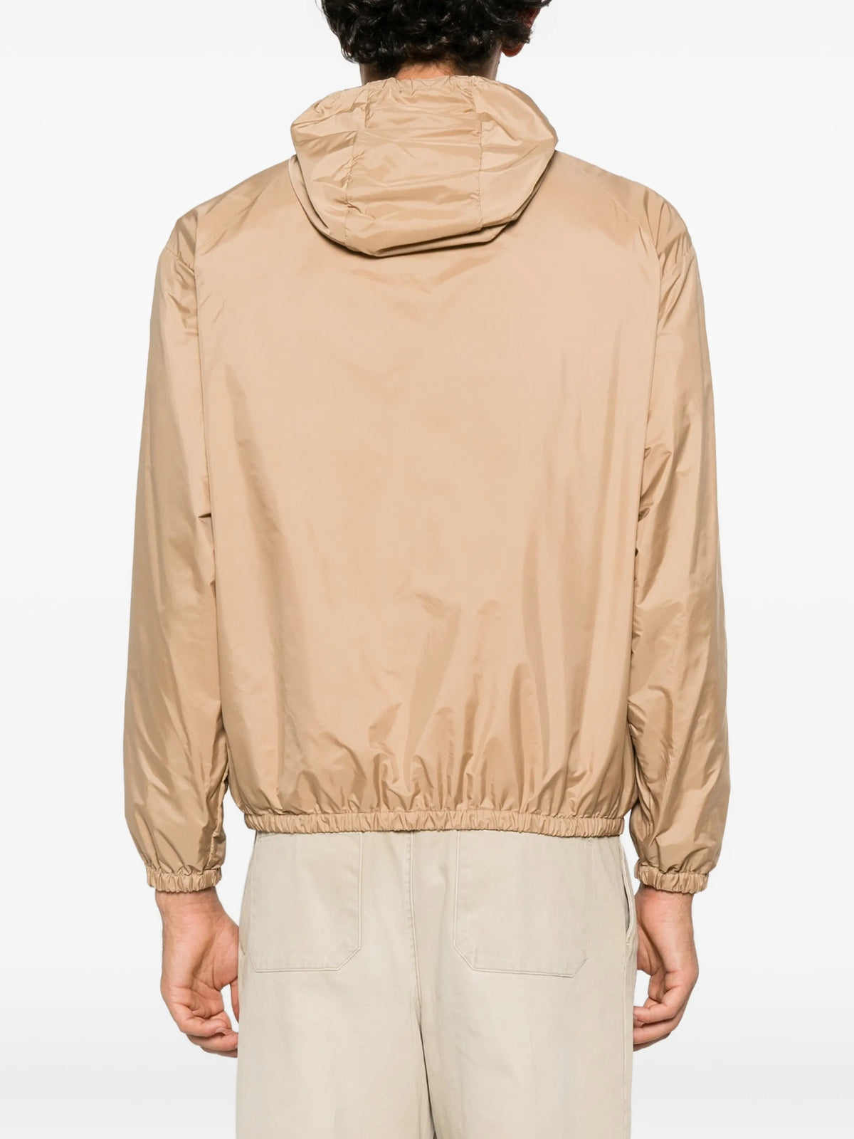 hooded rainwear jacket