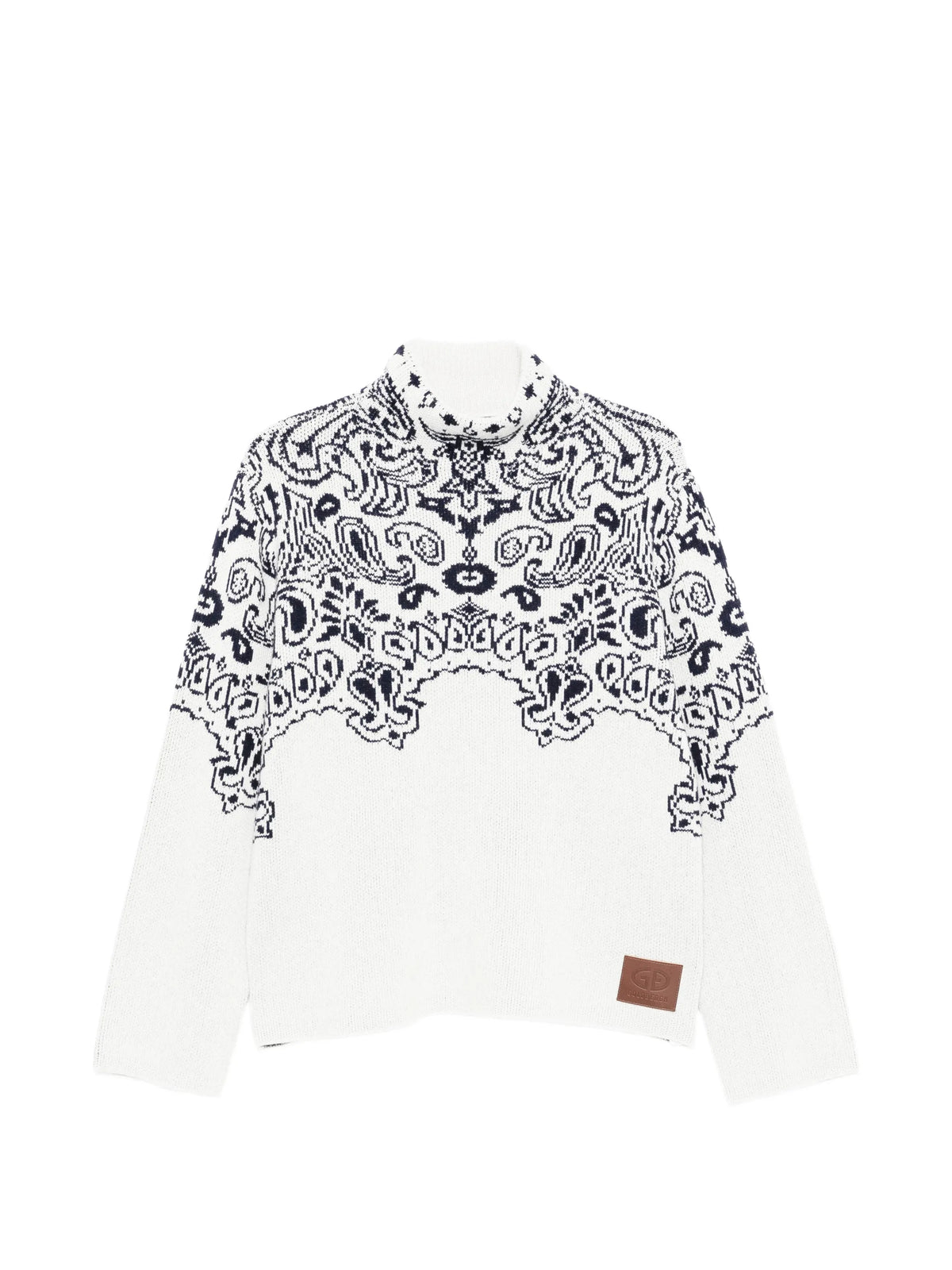 Anshin paisley-pattern sweater