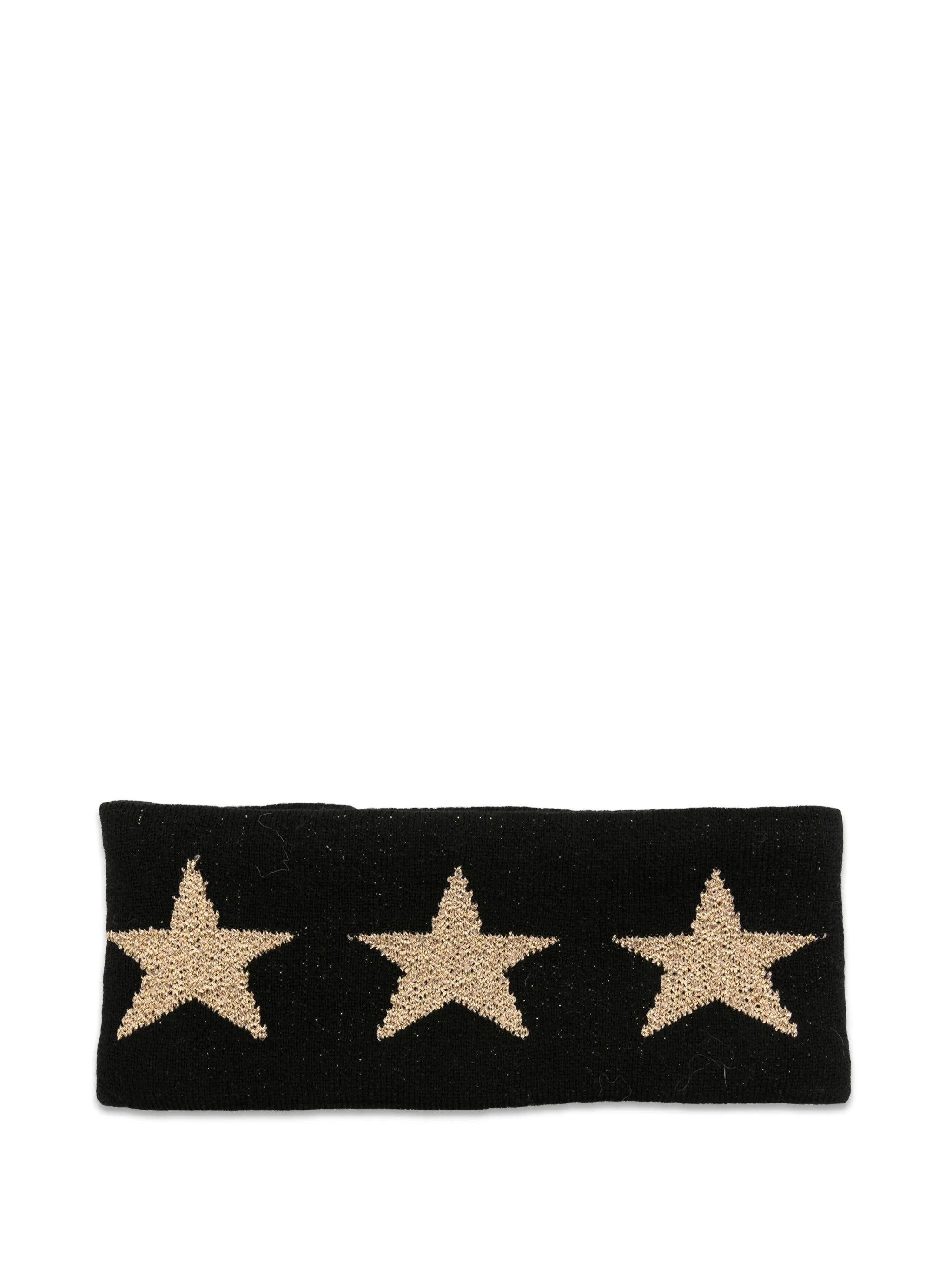 Cosmic star-intarsia headband