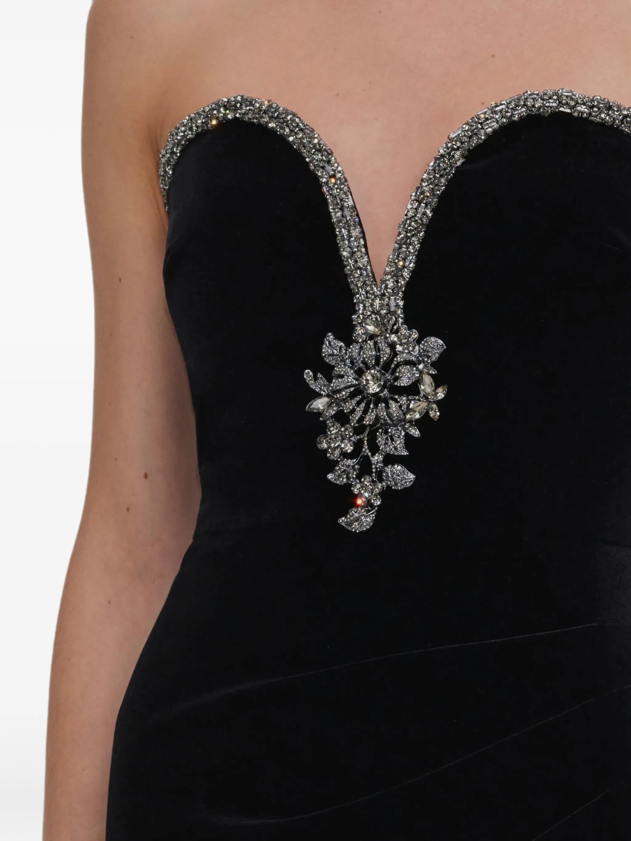black velvet maxi dress