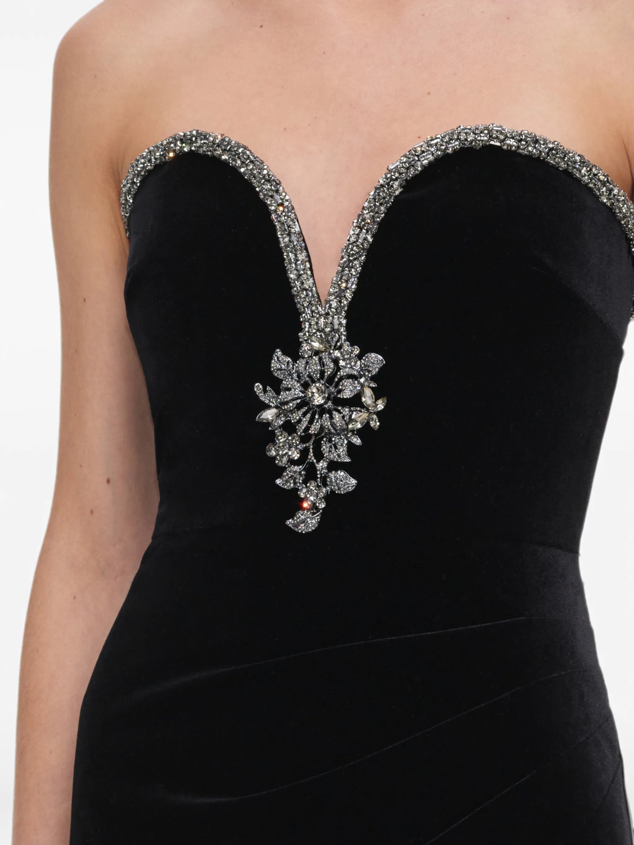 black velvet maxi dress