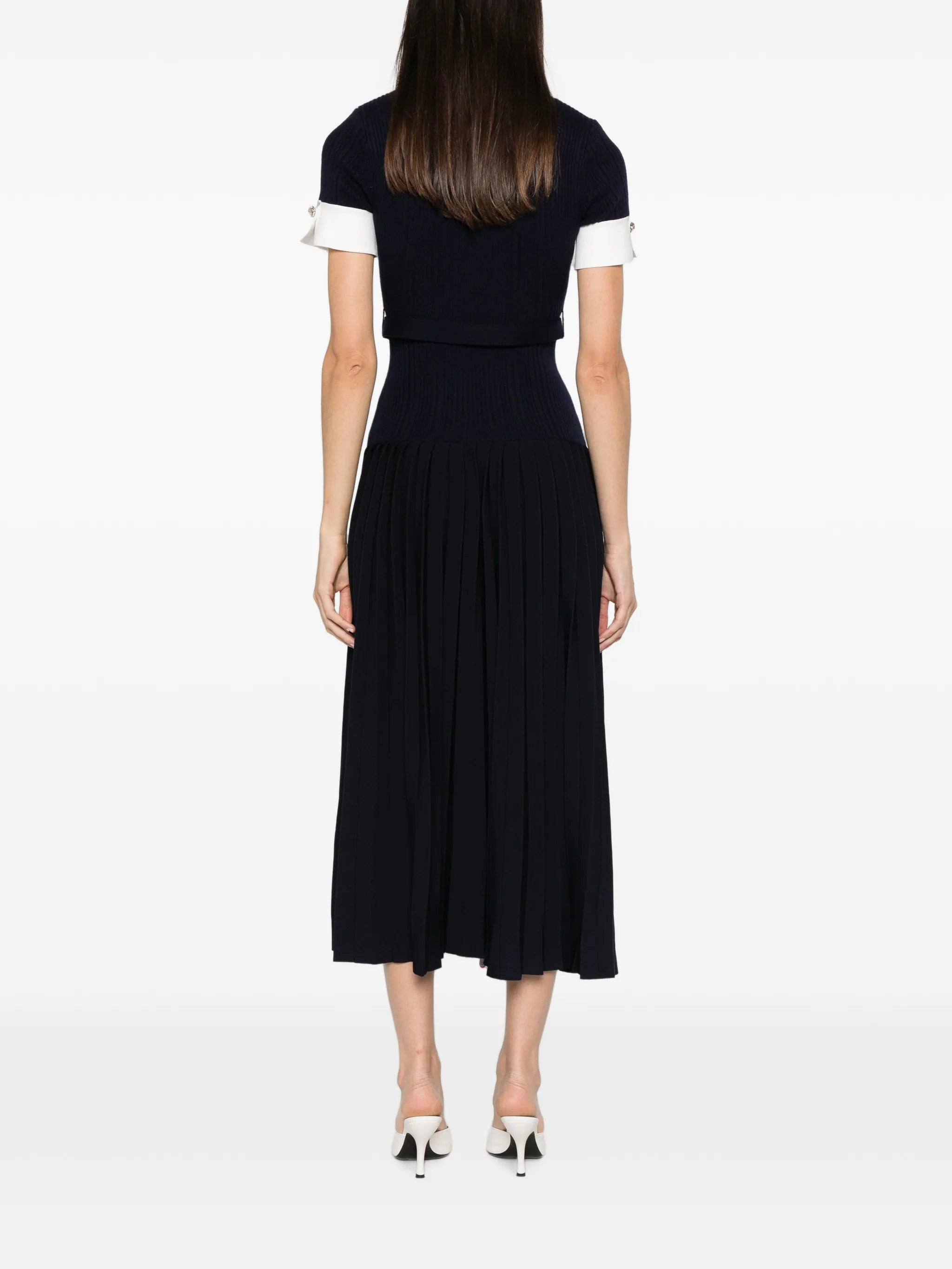 rib knit midi dress