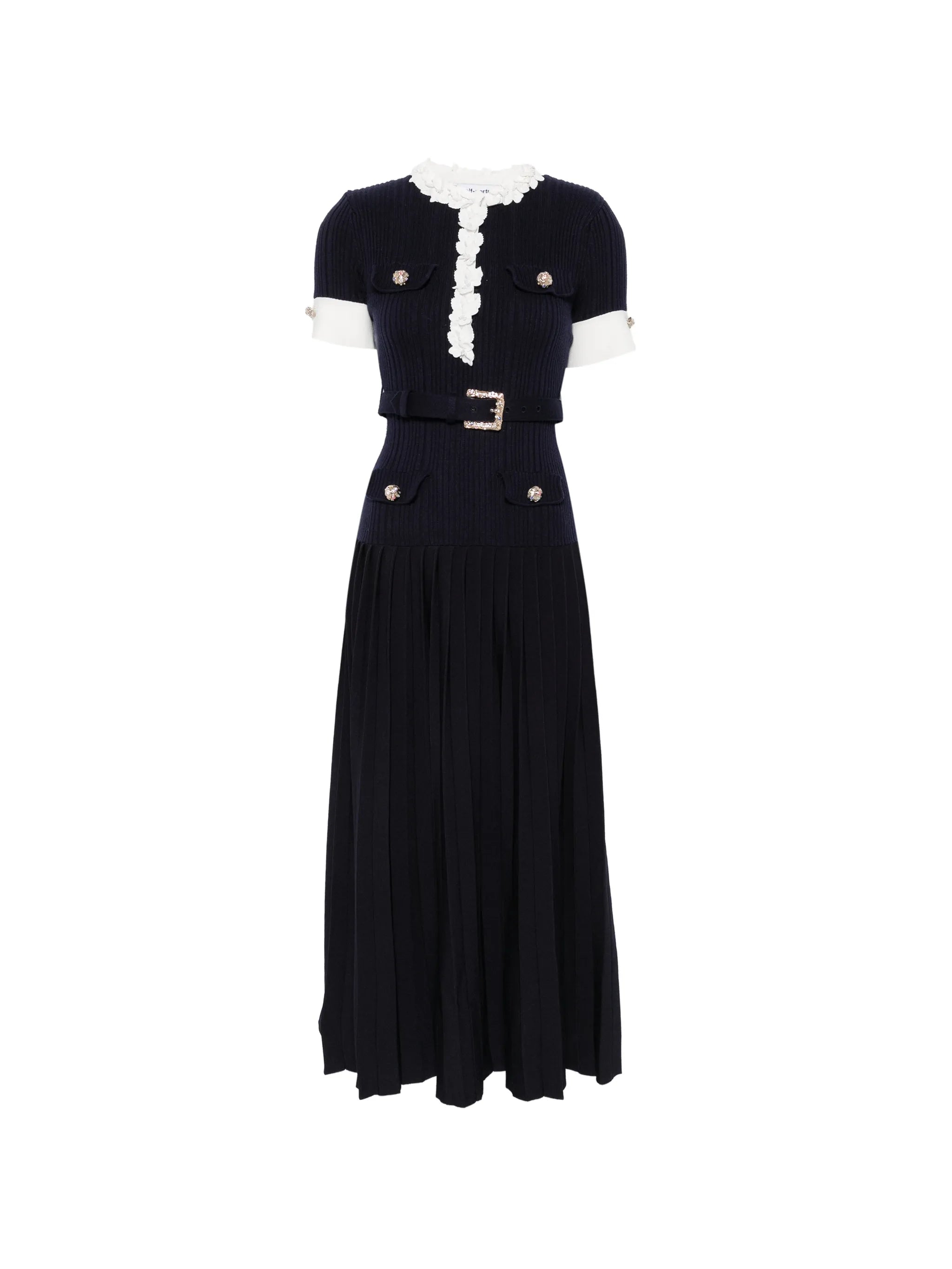 rib knit midi dress