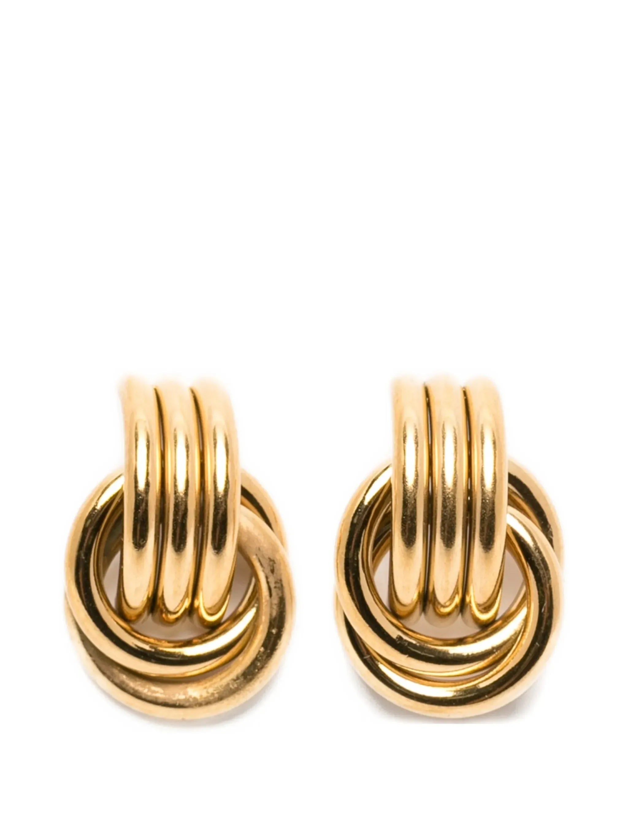 micro knot earrings