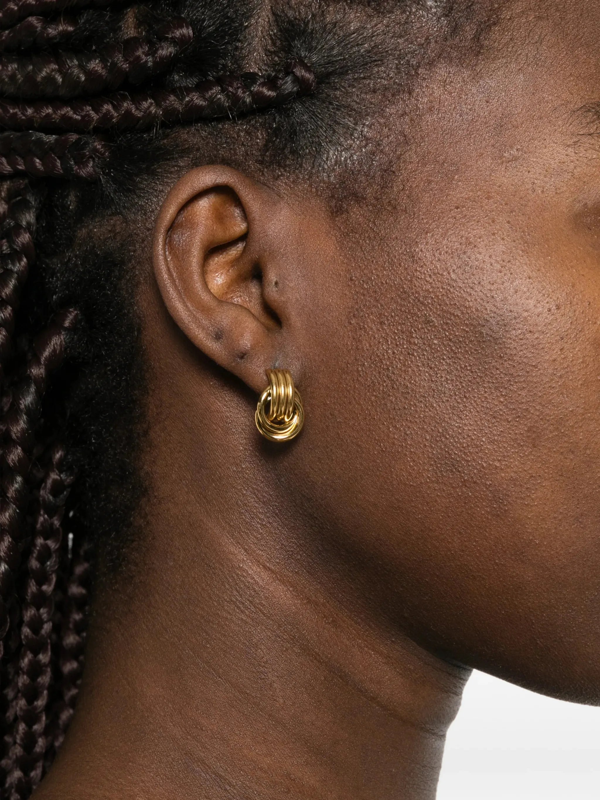 micro knot earrings