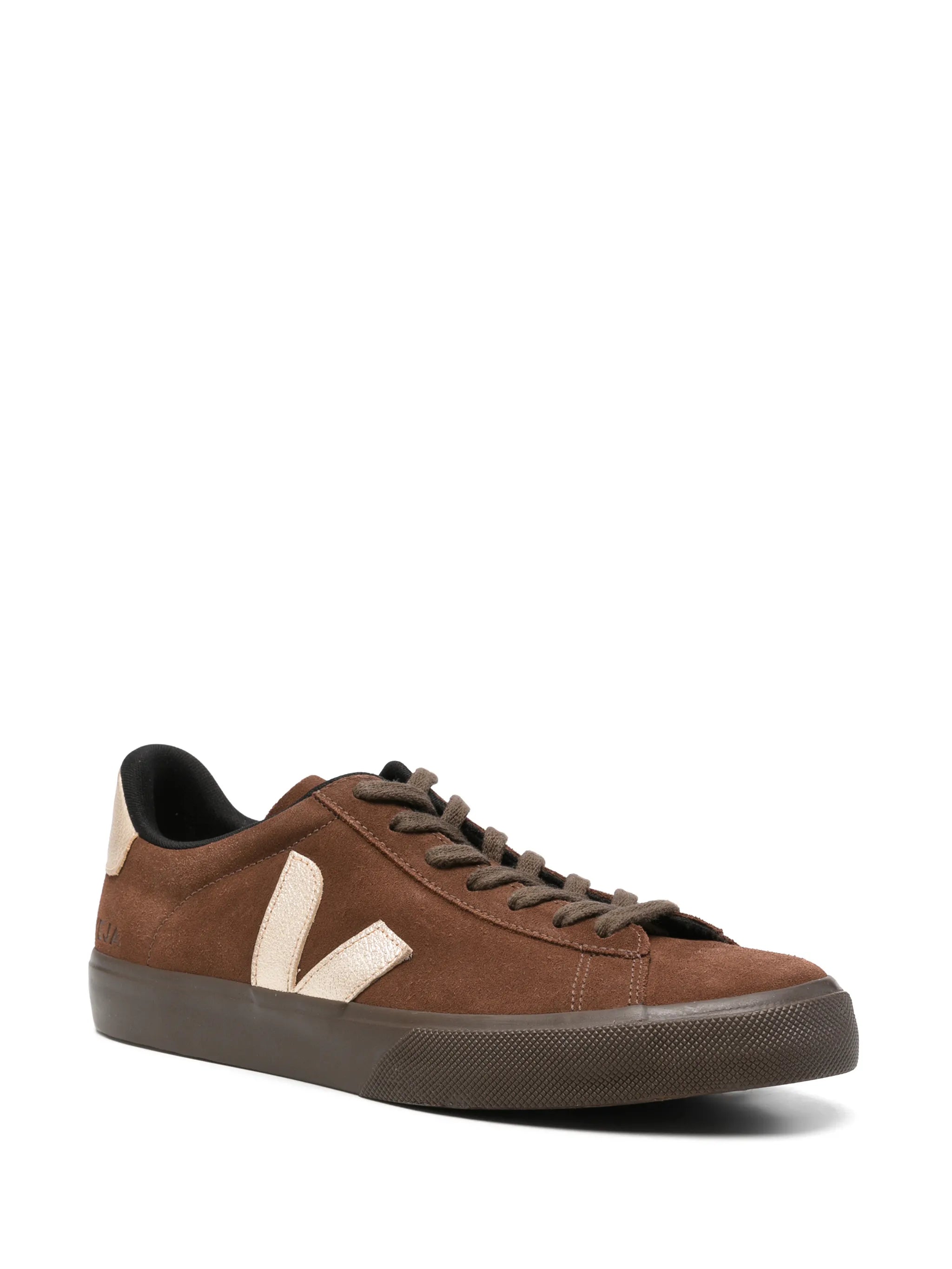 Campo logo-detail suede sneakers