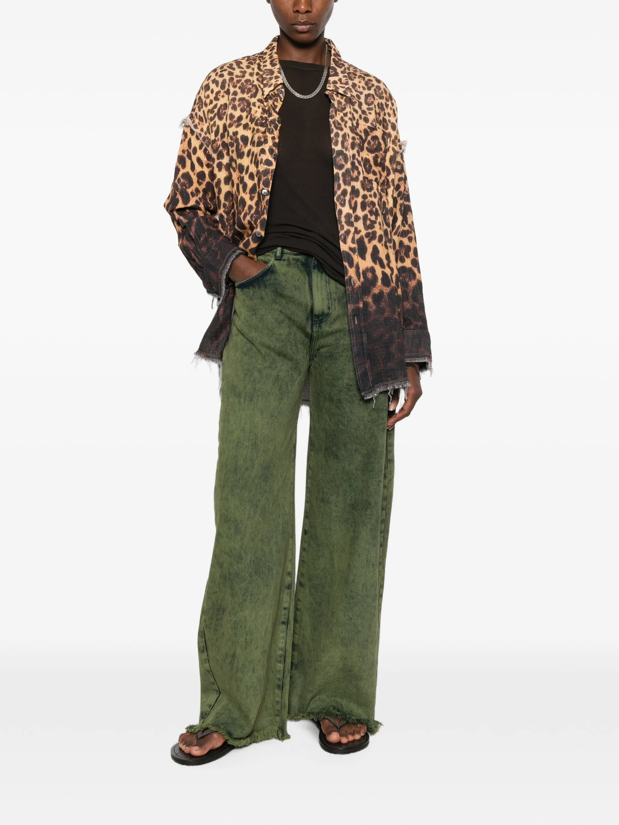 leopard-print shirt