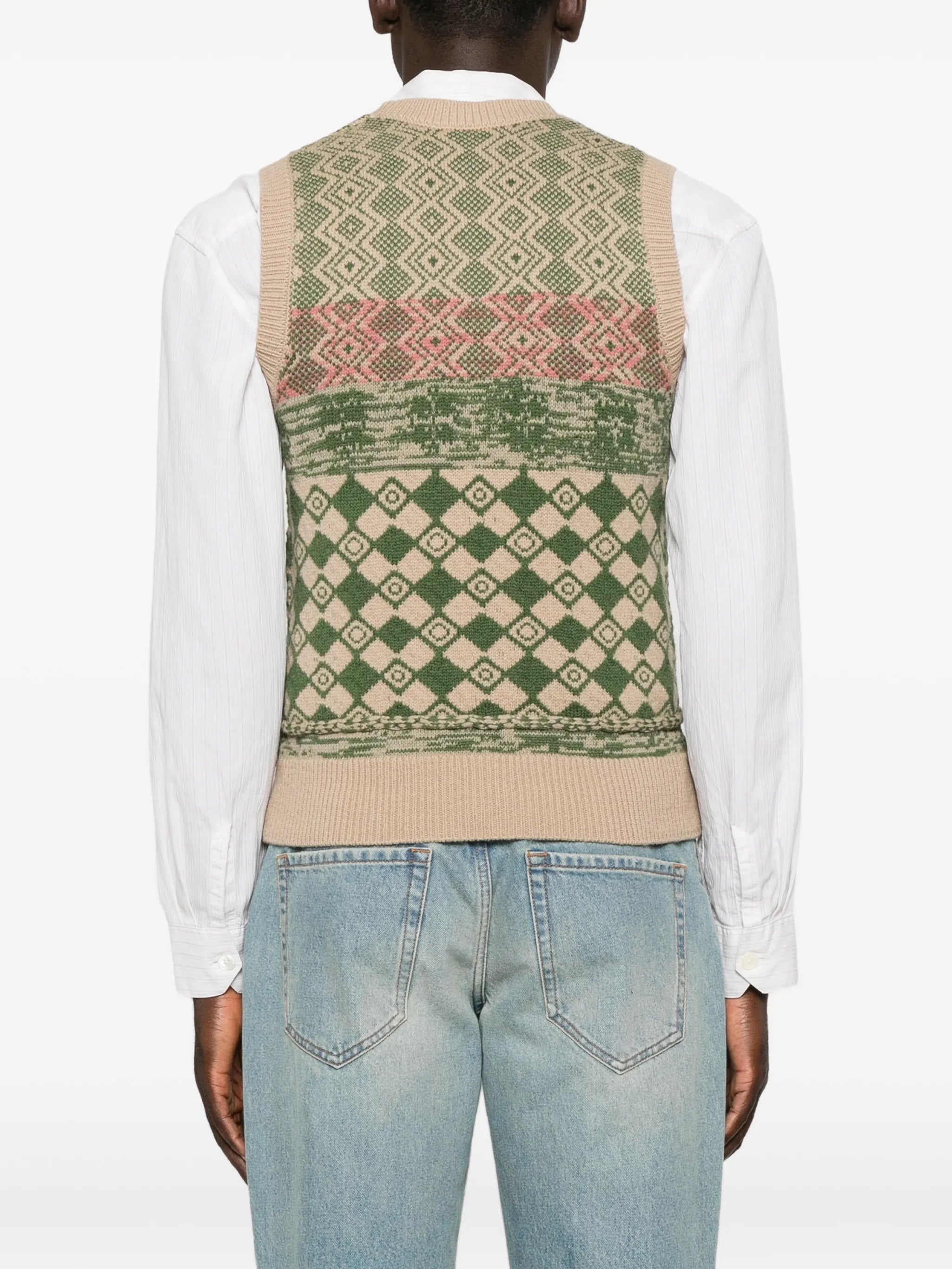 jacquard wool sweater