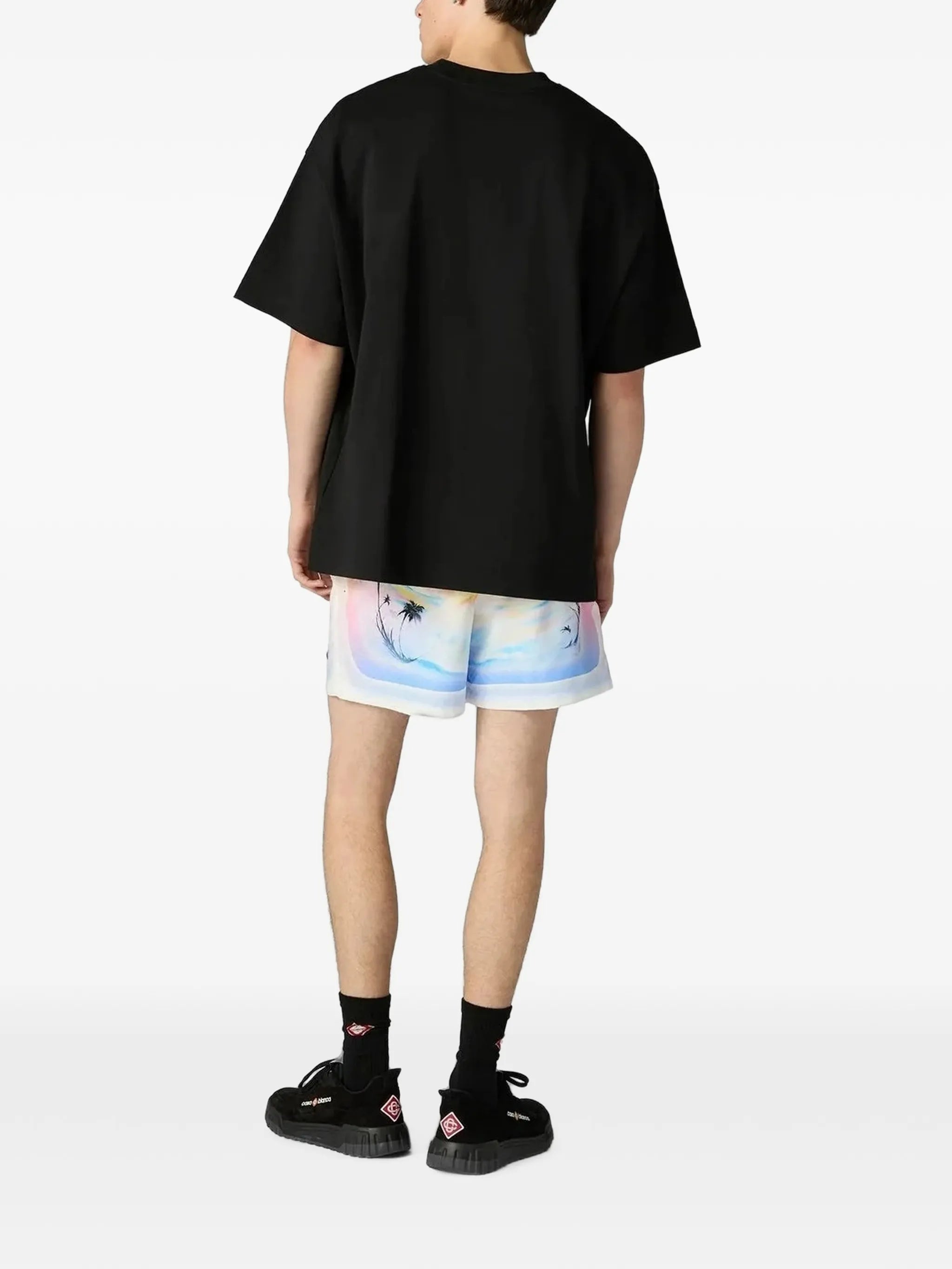 multicolour Airspray jacquard swim shorts