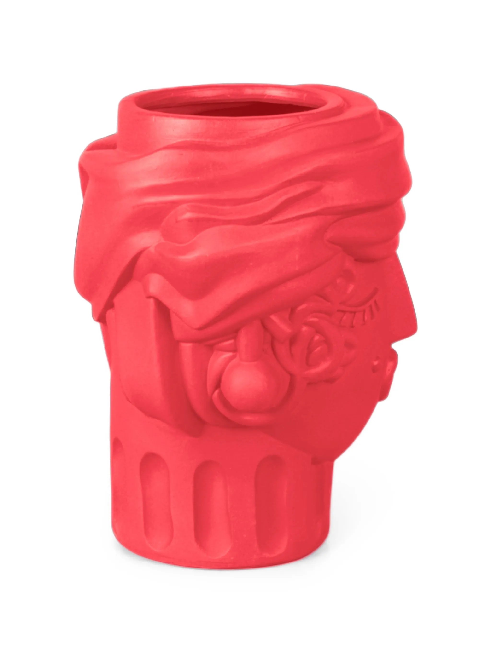 x Antonio Aricò Magna Graecia Woman terracotta sculpted vase