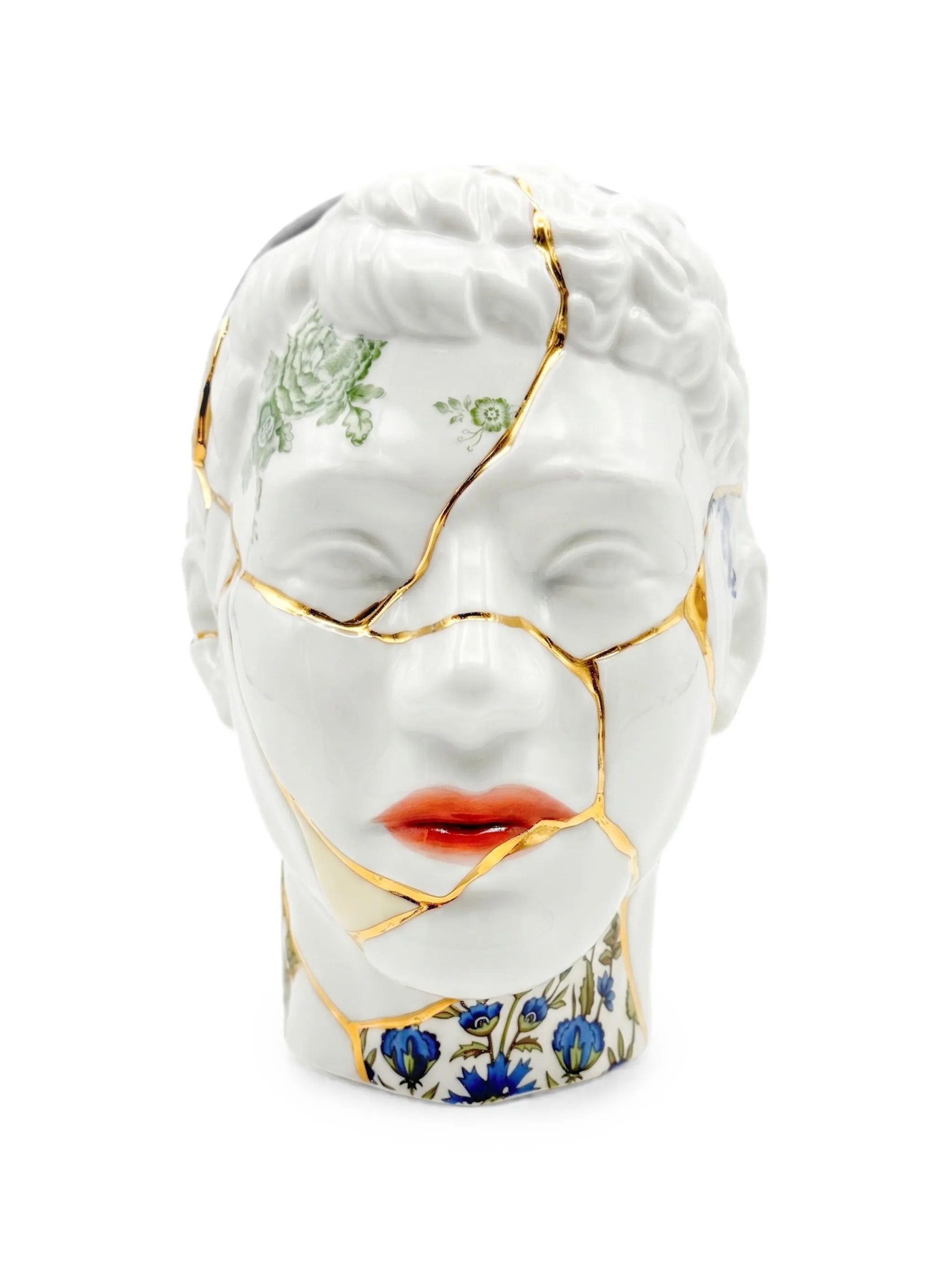 x x Marcantonio Him Kintsugi Head porcelain ornament