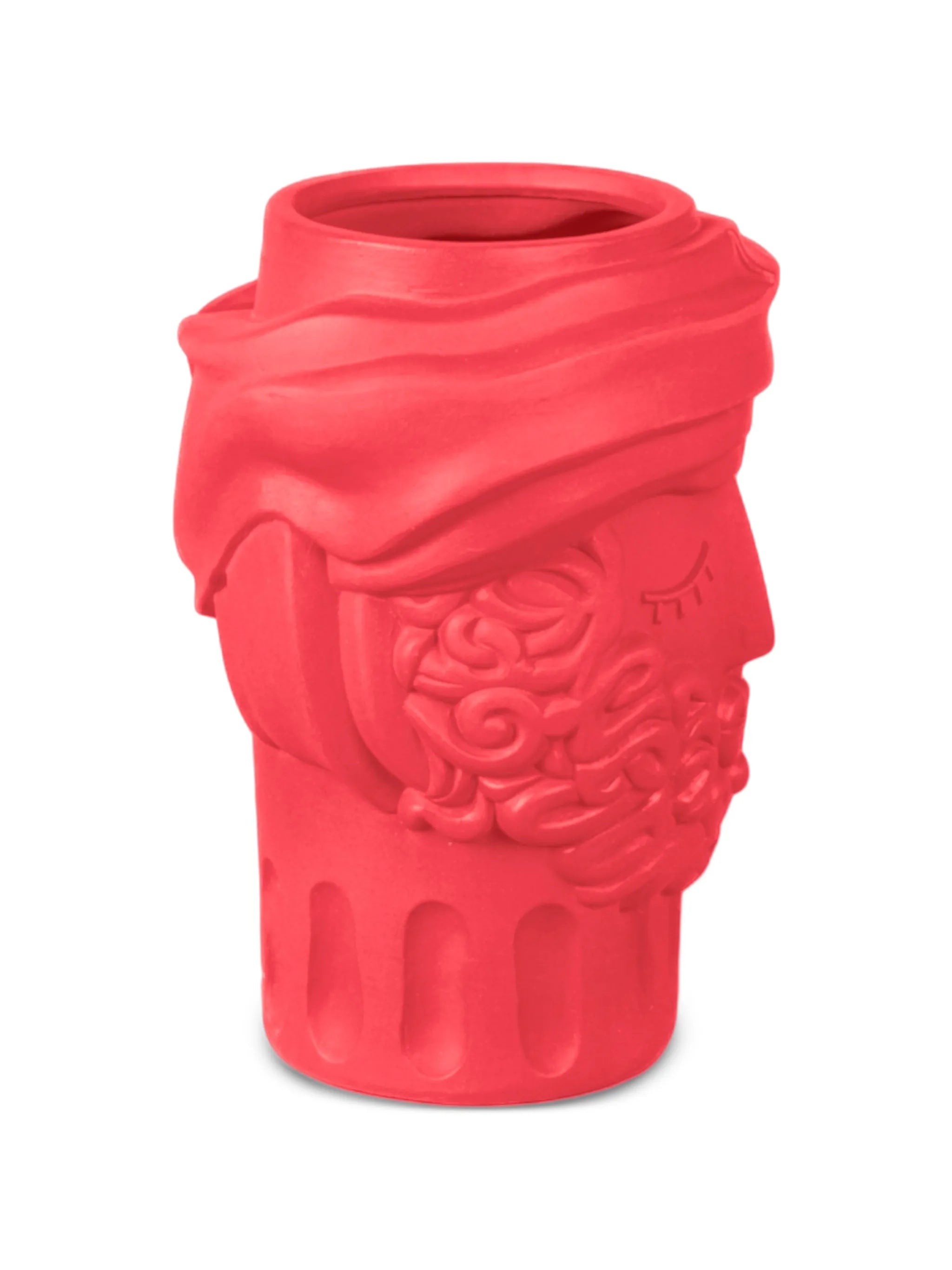 Bougainvillea Man sculpted vase