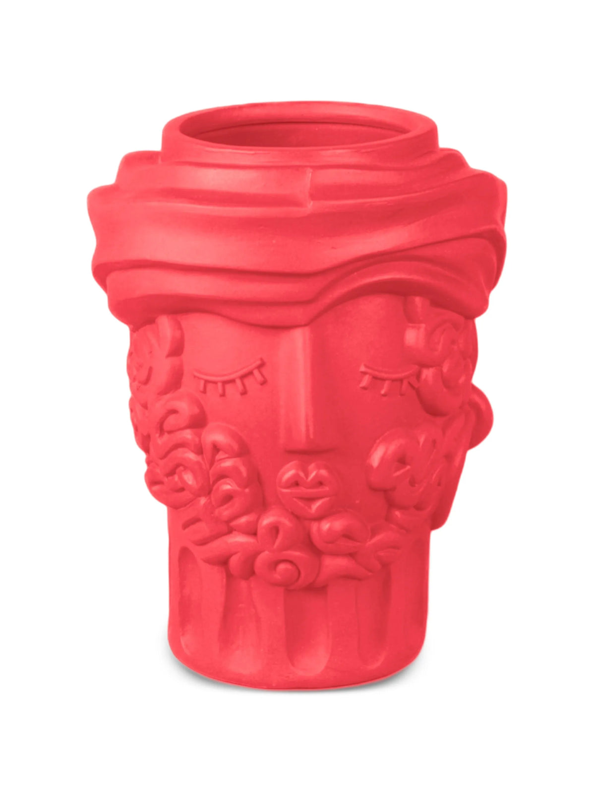 Bougainvillea Man sculpted vase