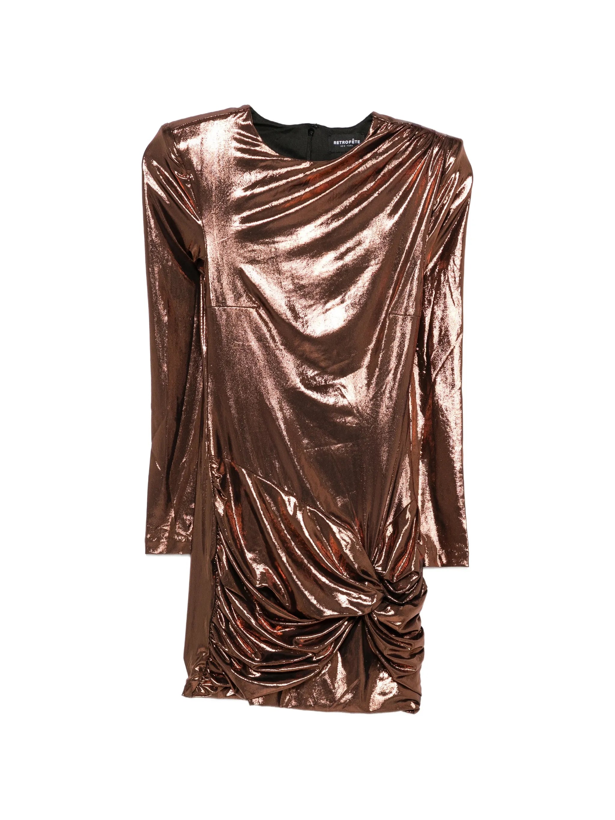 Millee shoulder-pad mini dress