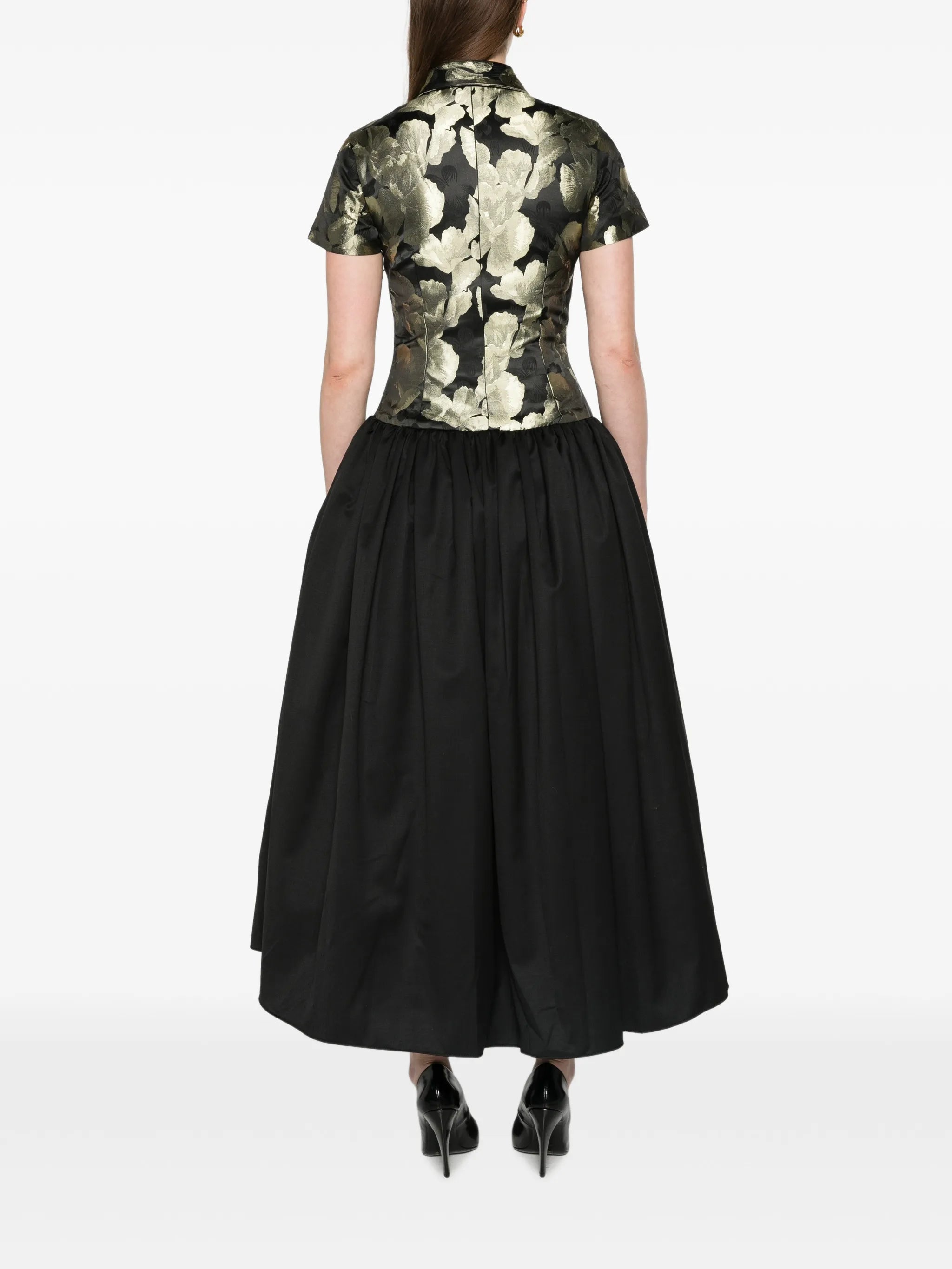 jacquard shirt dress