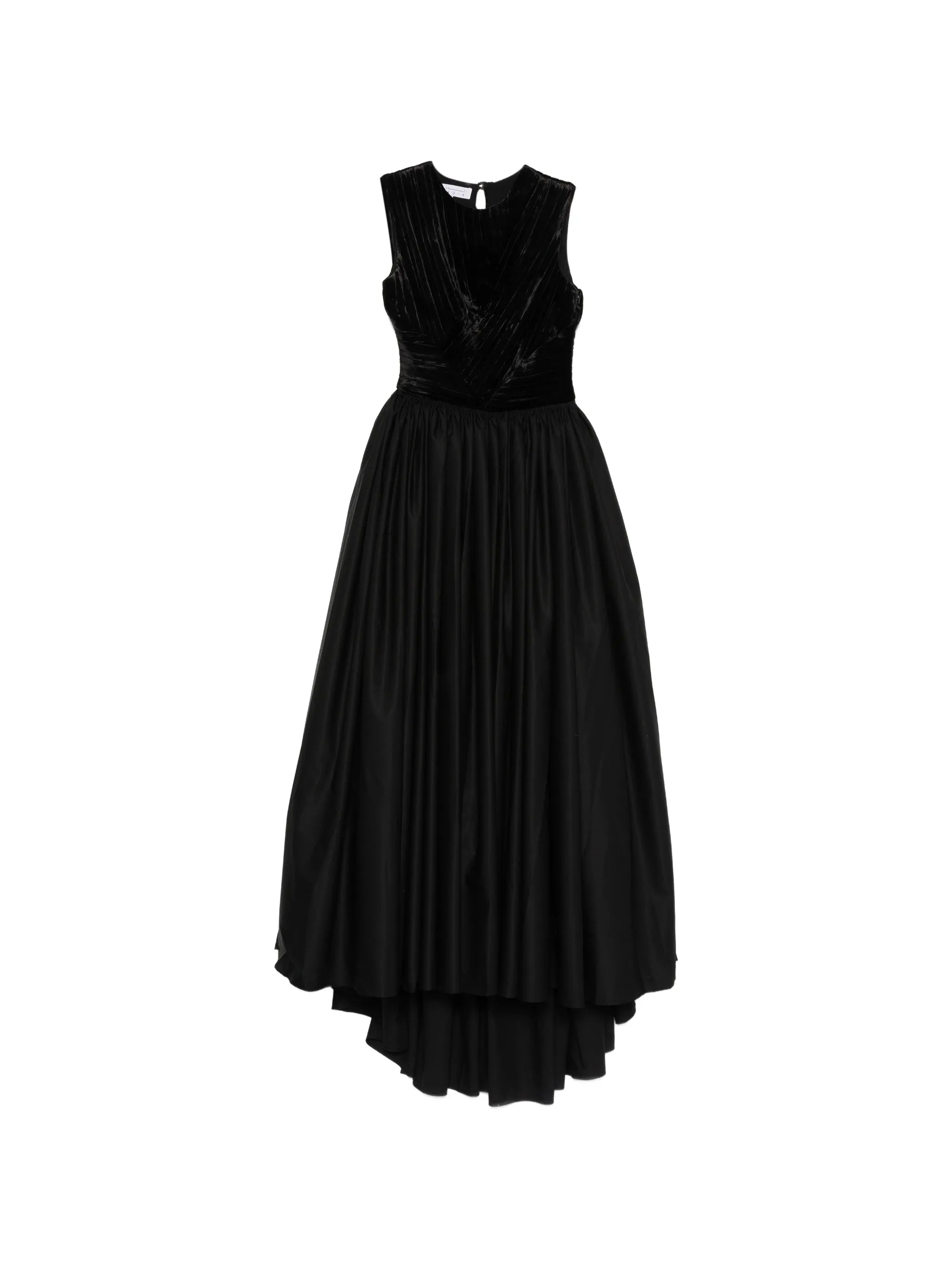 pleated bodice dress