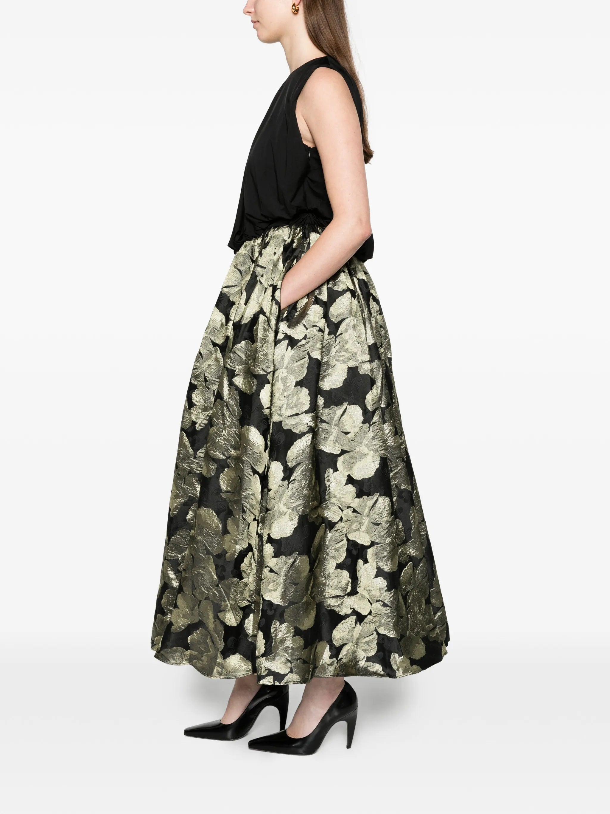 Elodie skirt im black and gold