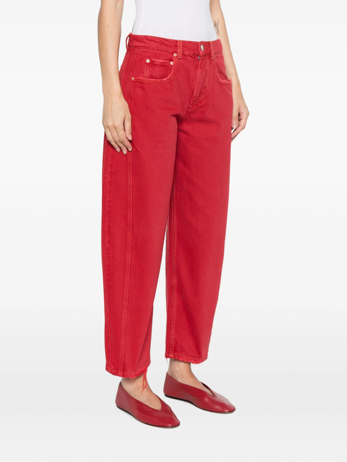 Oriane frayed-edge jeans