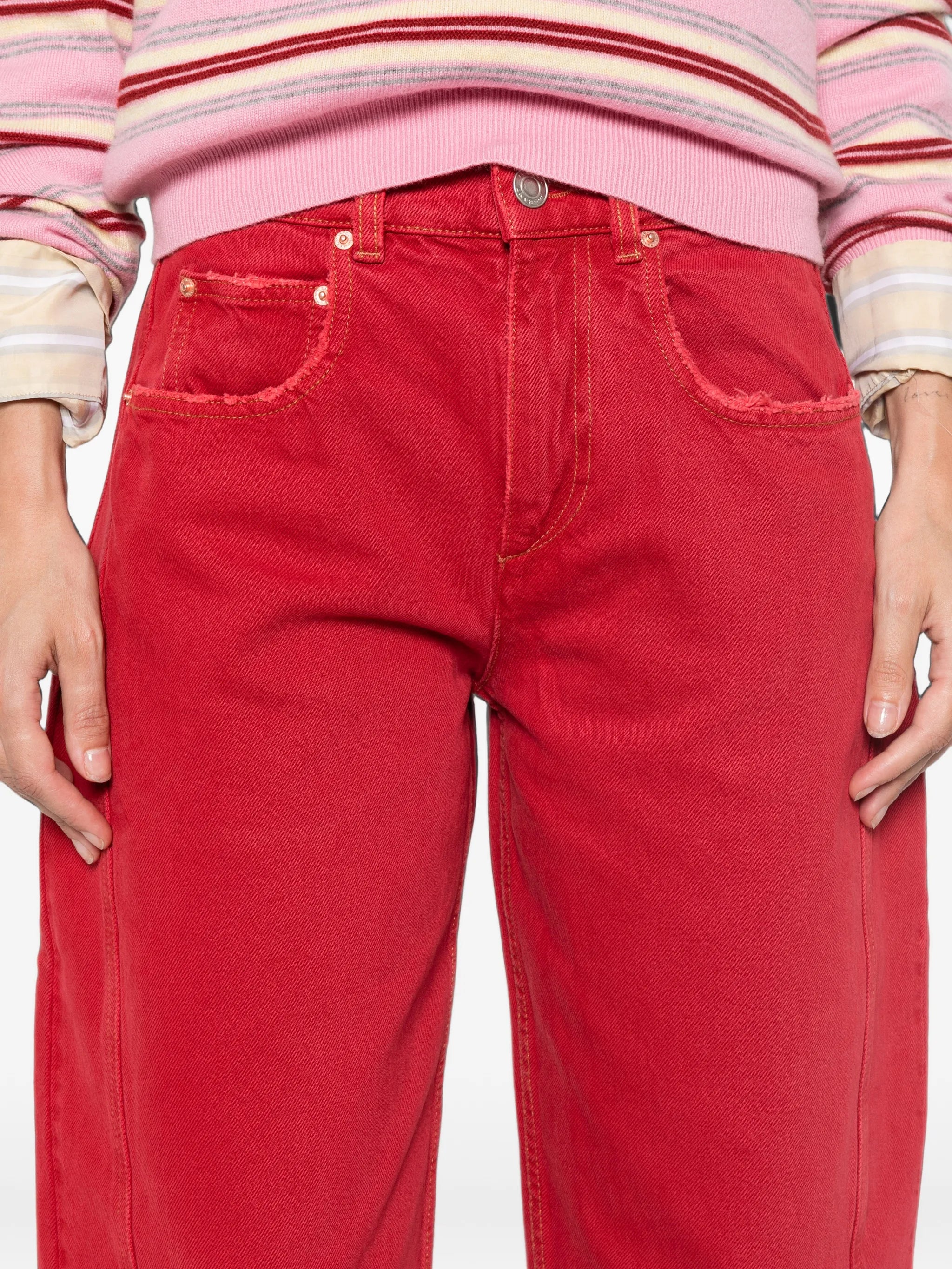 Oriane frayed-edge jeans