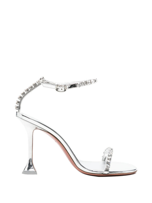 Gigi crystal-embellished heeled sandals