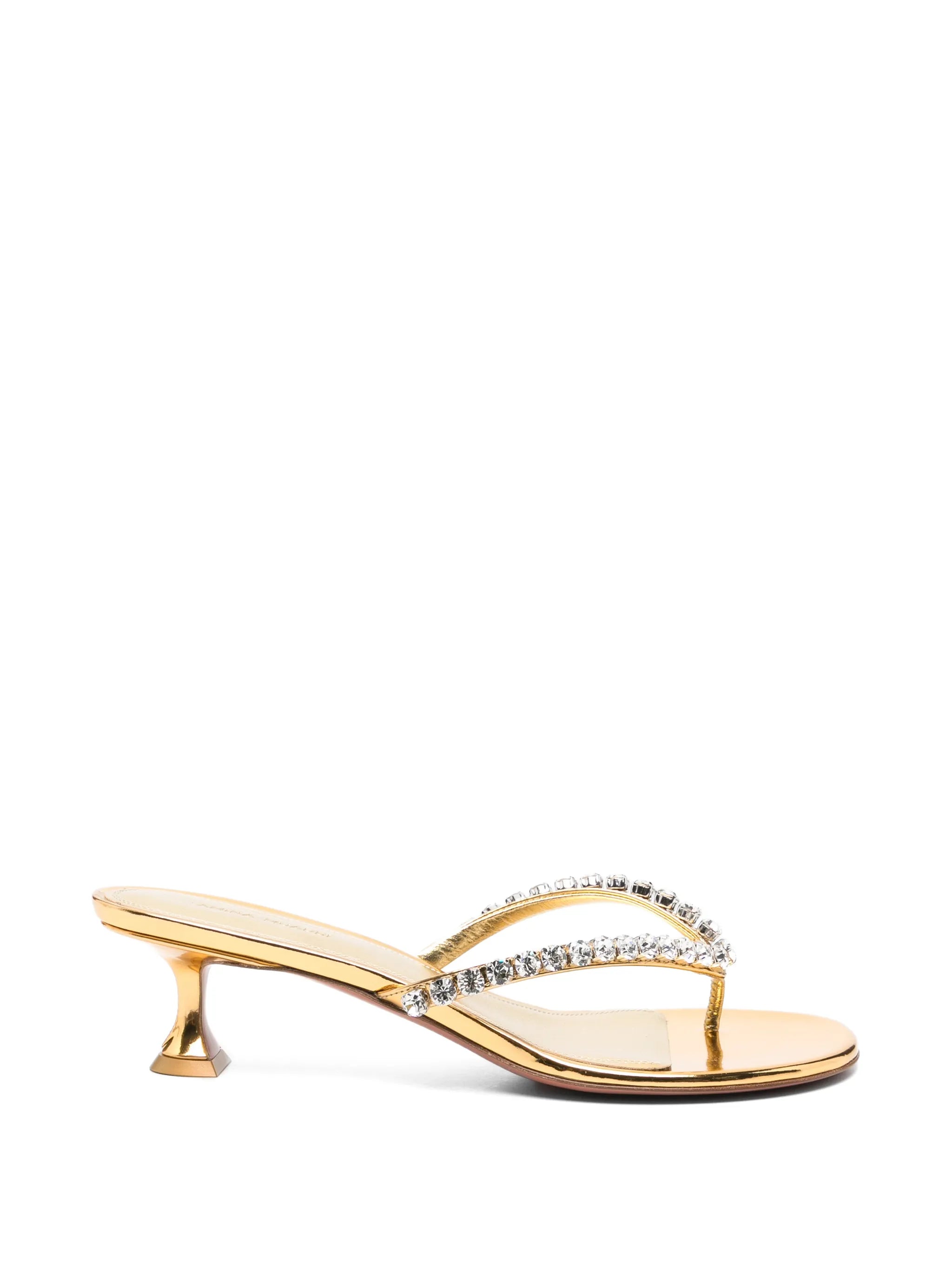 Gigi crystal-embellished heeled sandals
