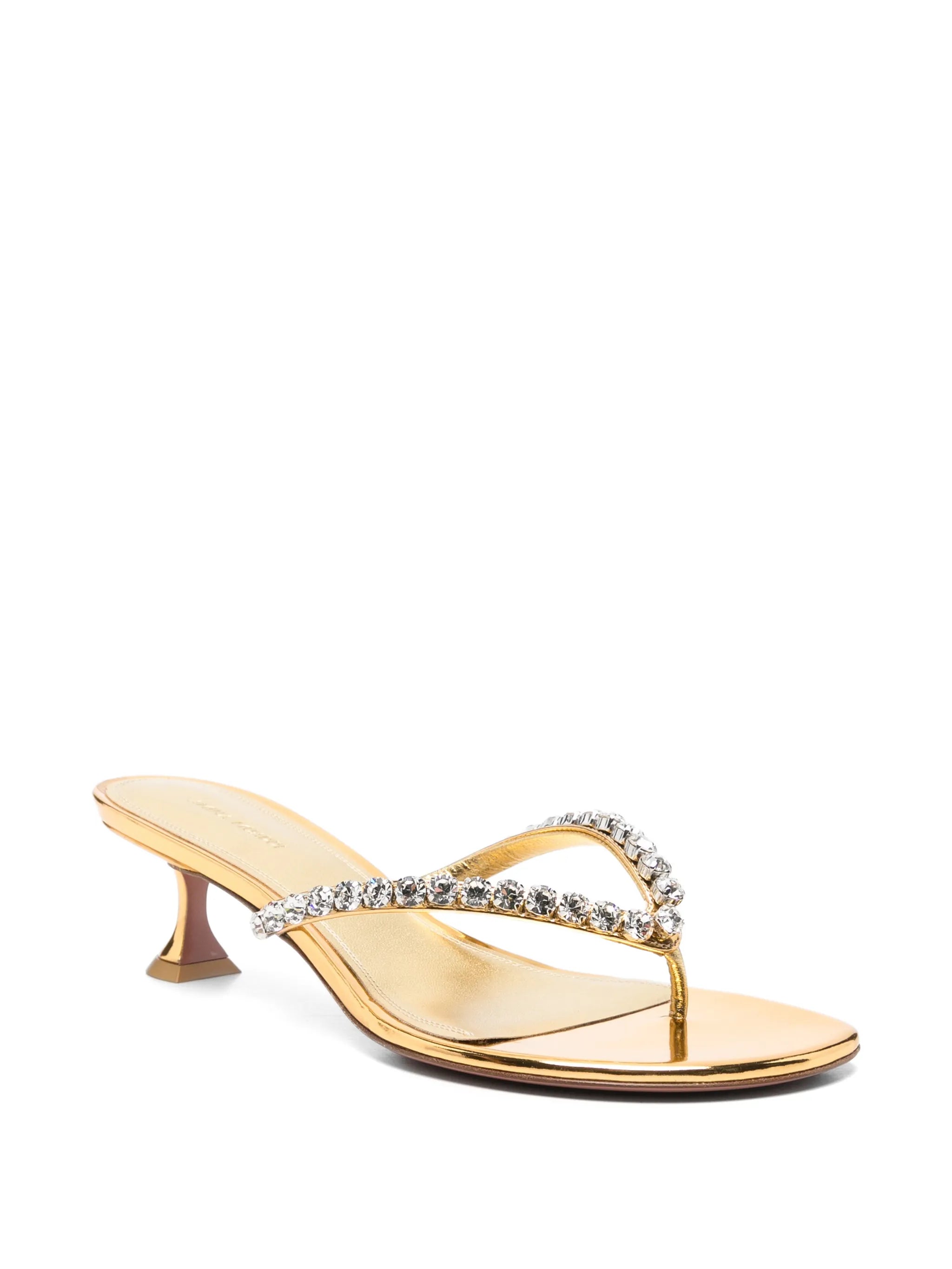 Gigi crystal-embellished heeled sandals