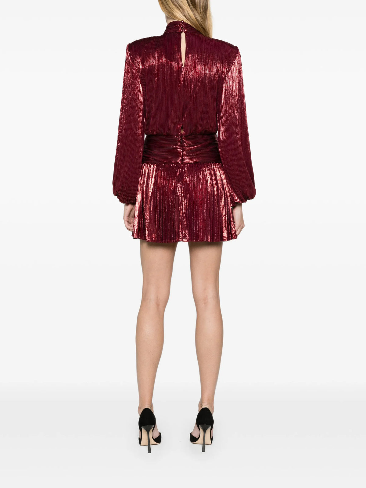 Freja shoulder-pad mini dress