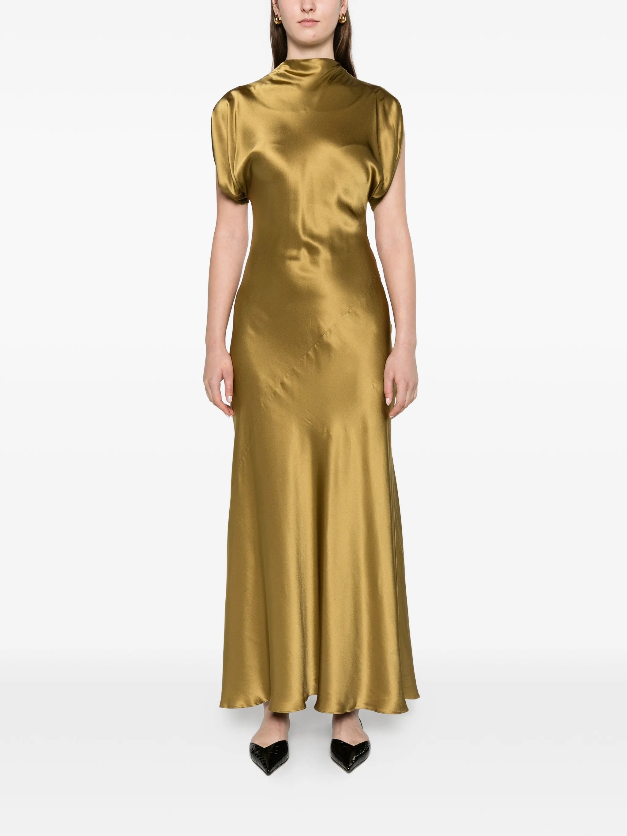 Quinn cowl-neck dress