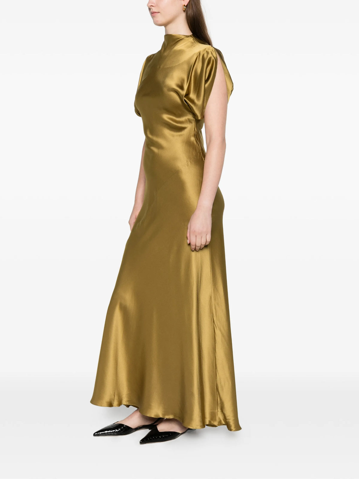 Quinn cowl-neck dress