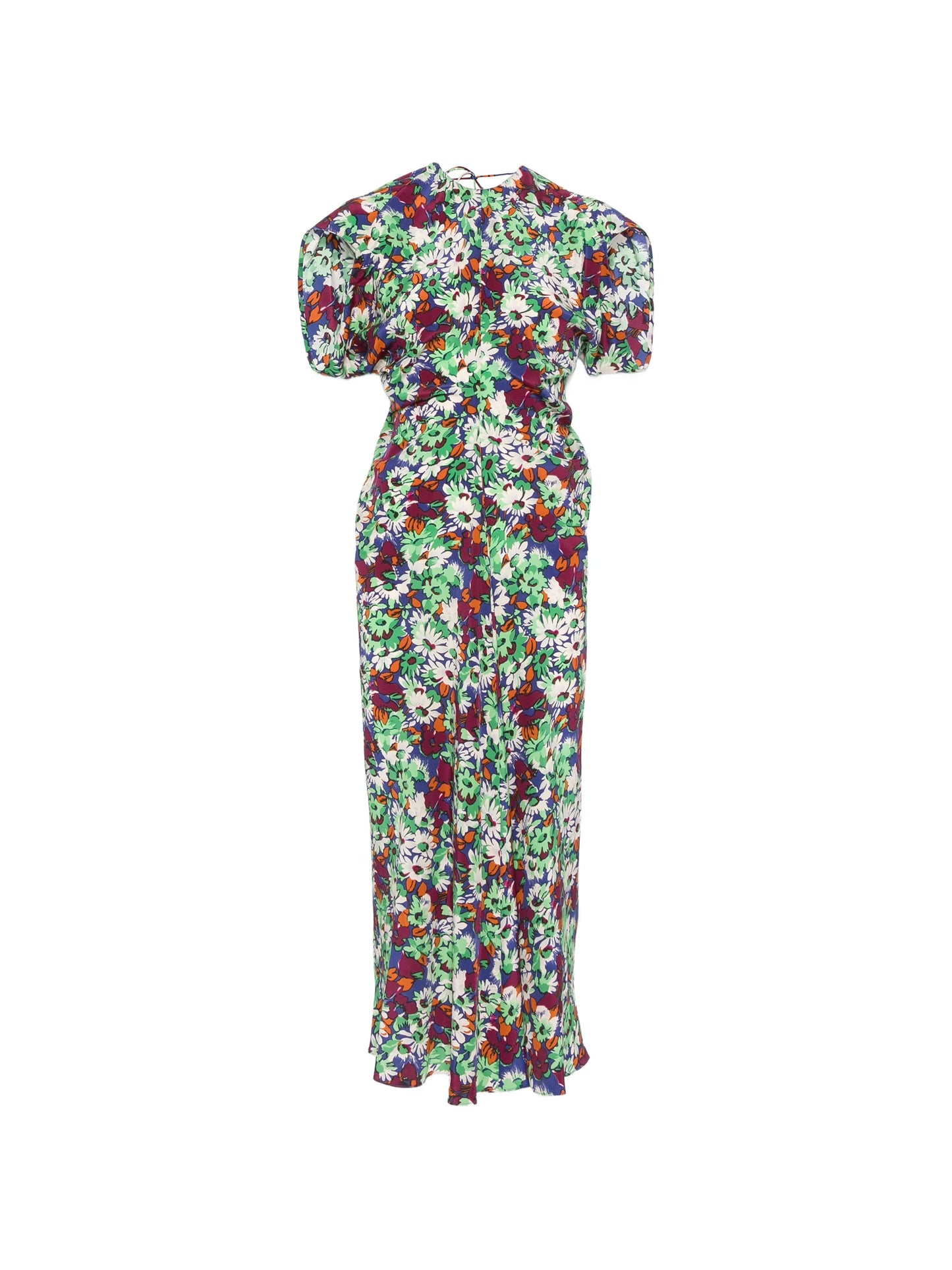 floral-print midi dress