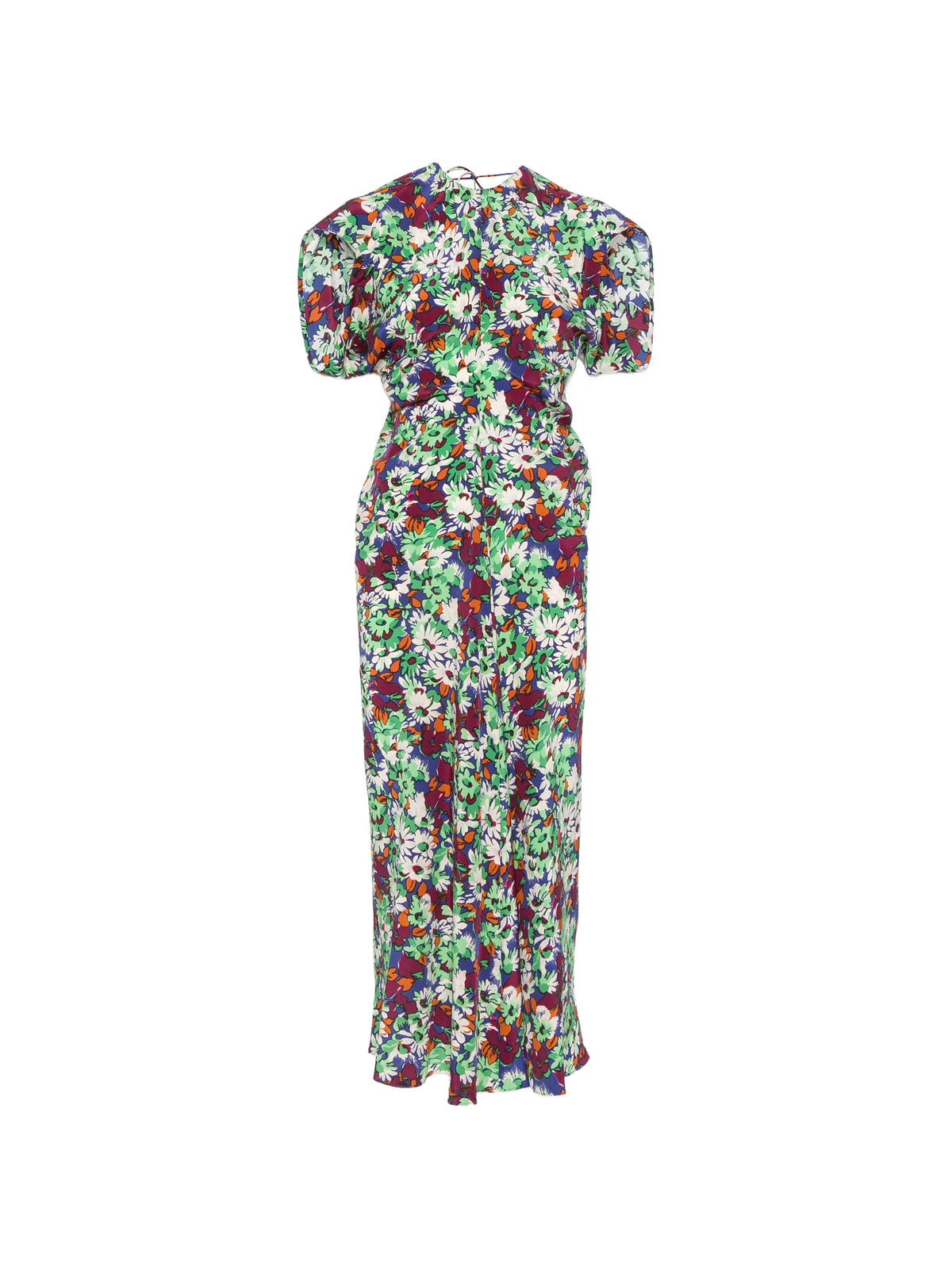 floral-print midi dress