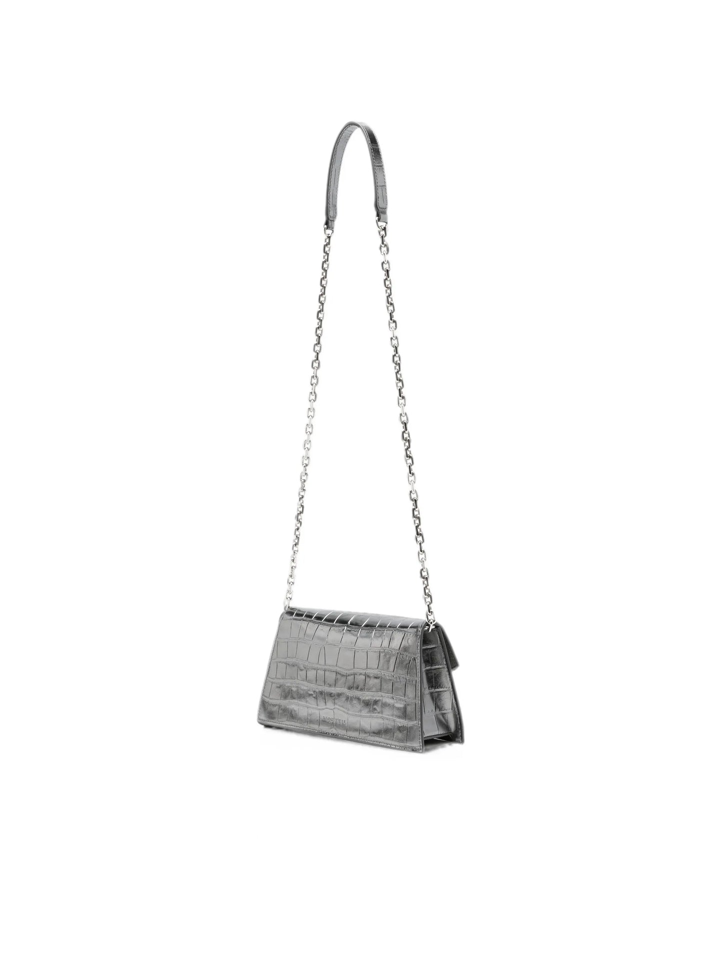 mini Skull croc-effect shoulder bag