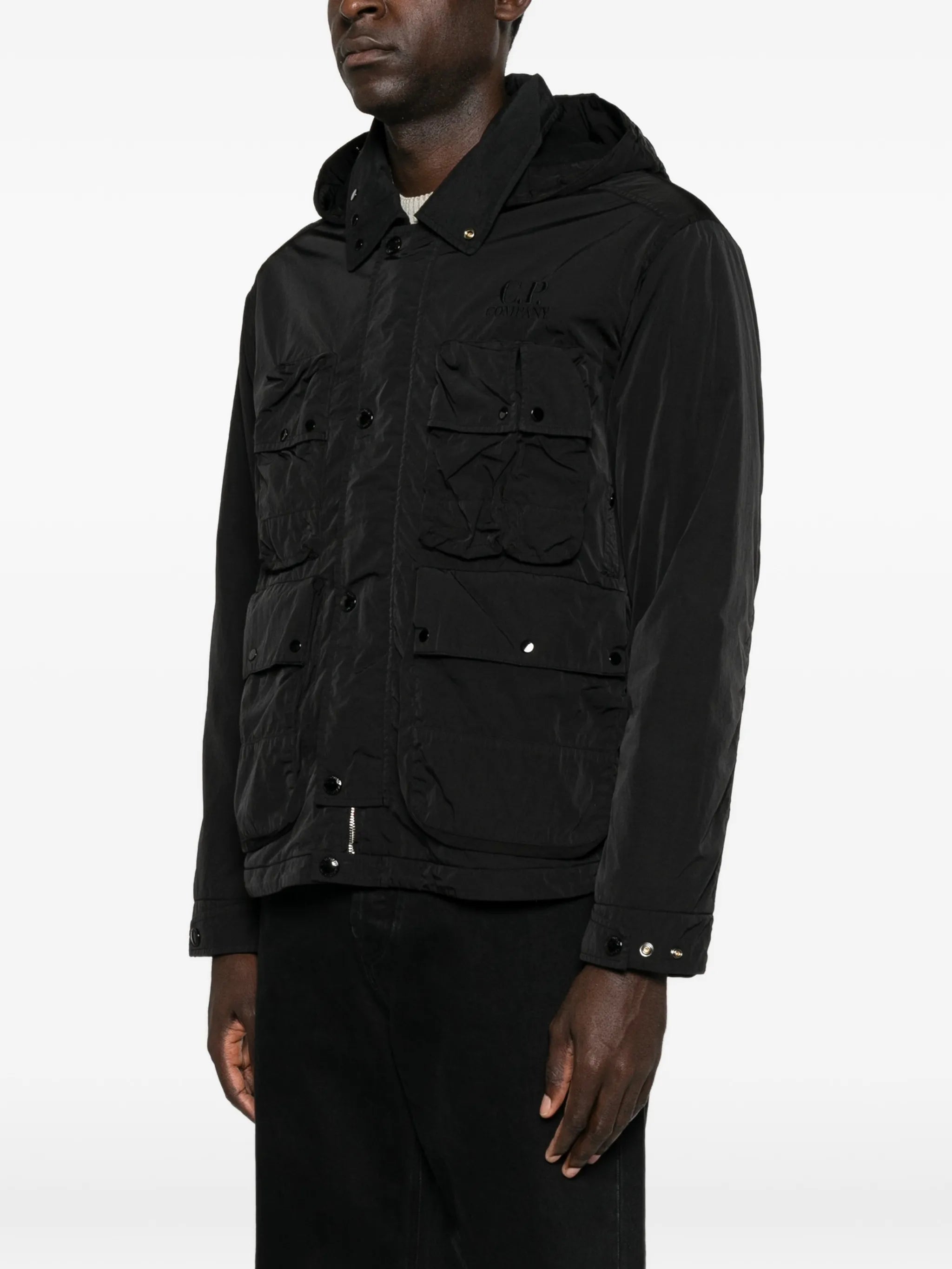 Chrome-R Goggle zip-fastening jacket