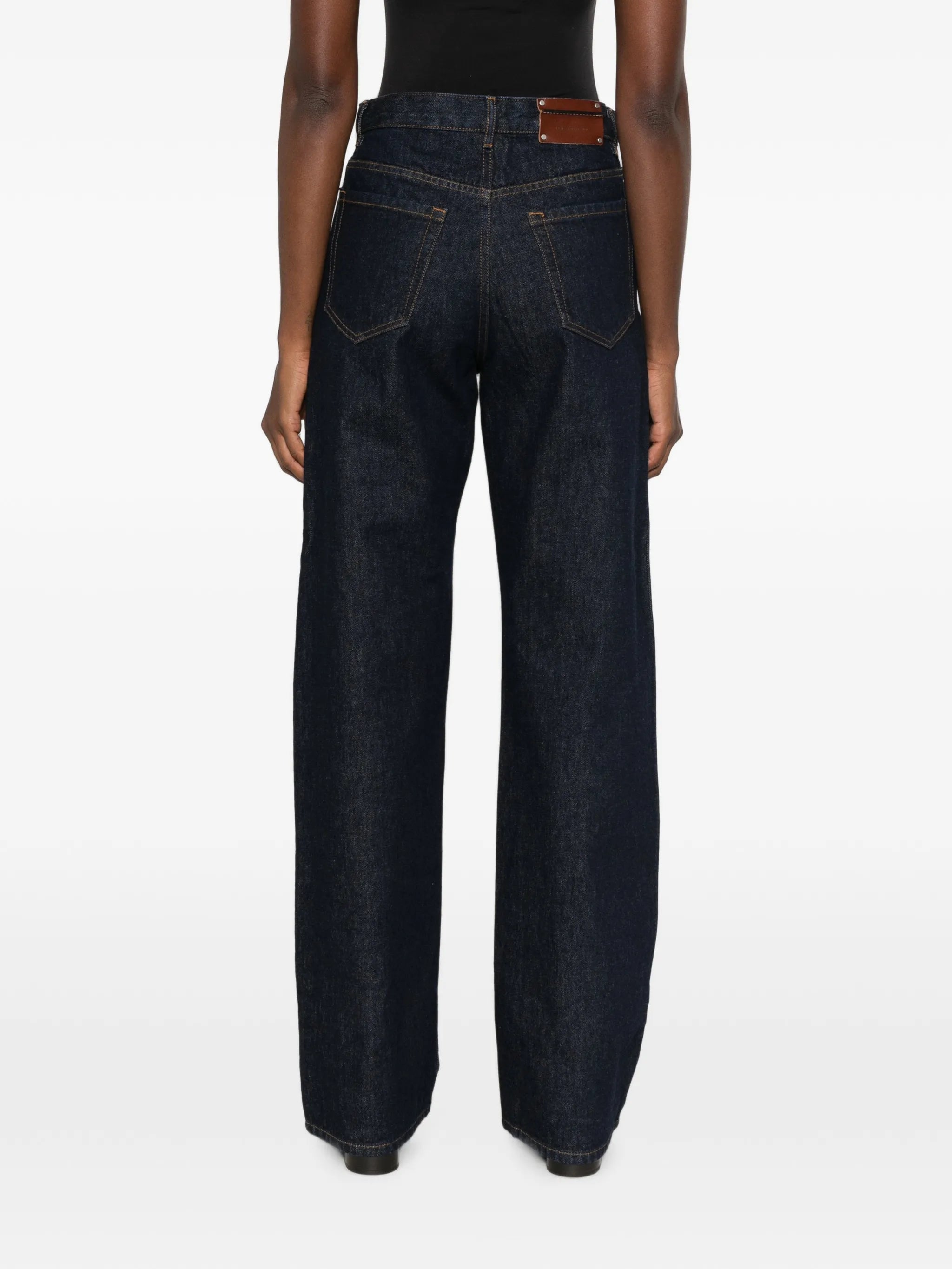 logo-patch jeans