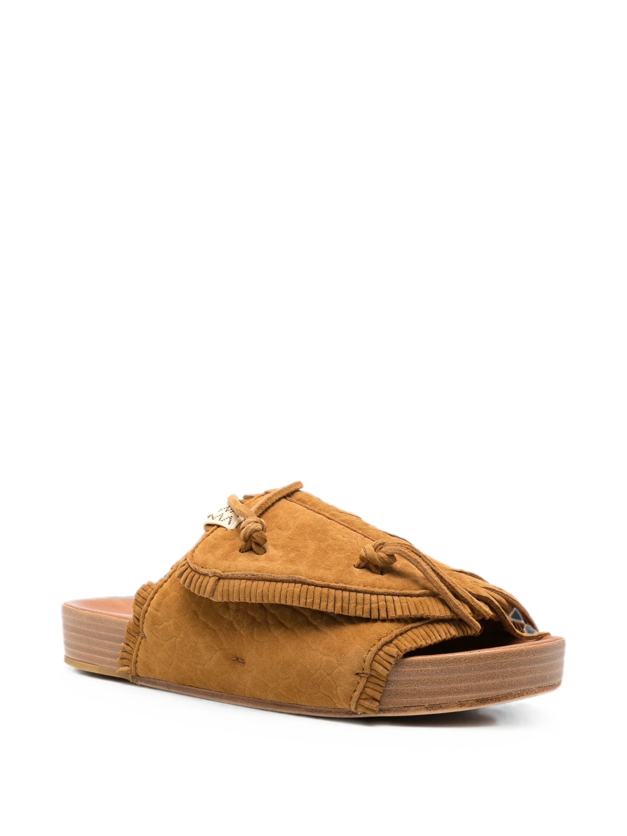Christo Shaman-Folk fringed sandals