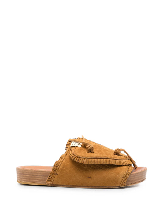 Christo Shaman-Folk fringed sandals