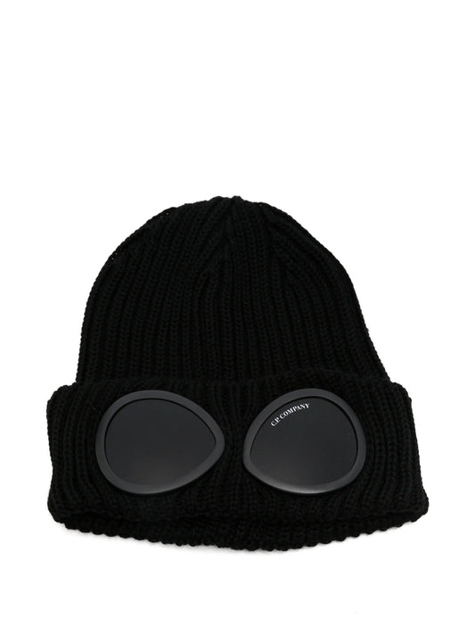 goggle-detail beanie hat