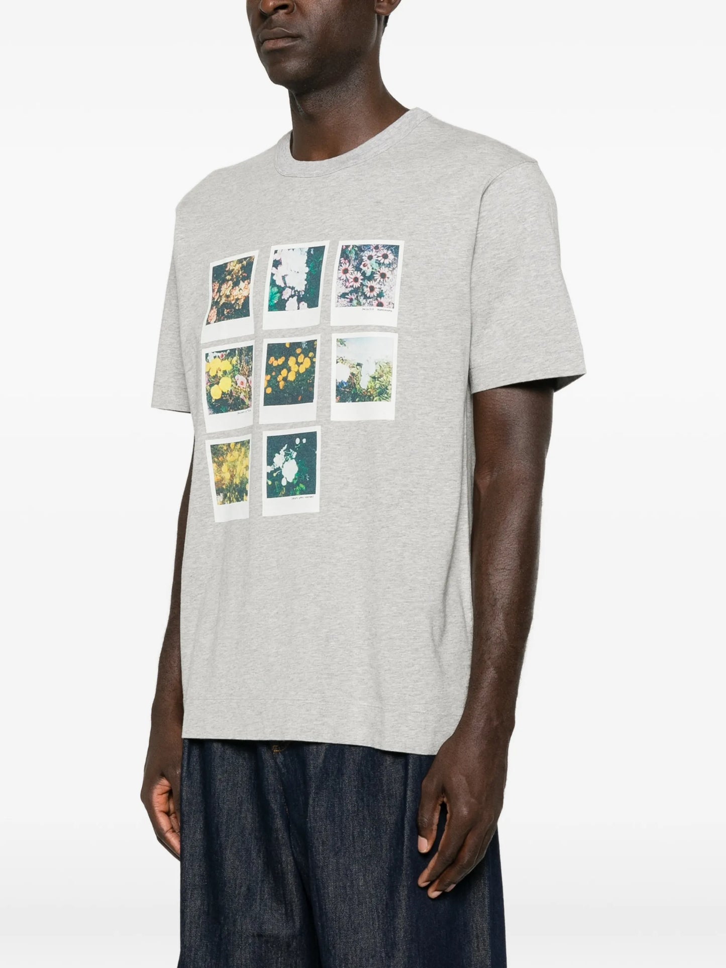 floral-print T-shirt