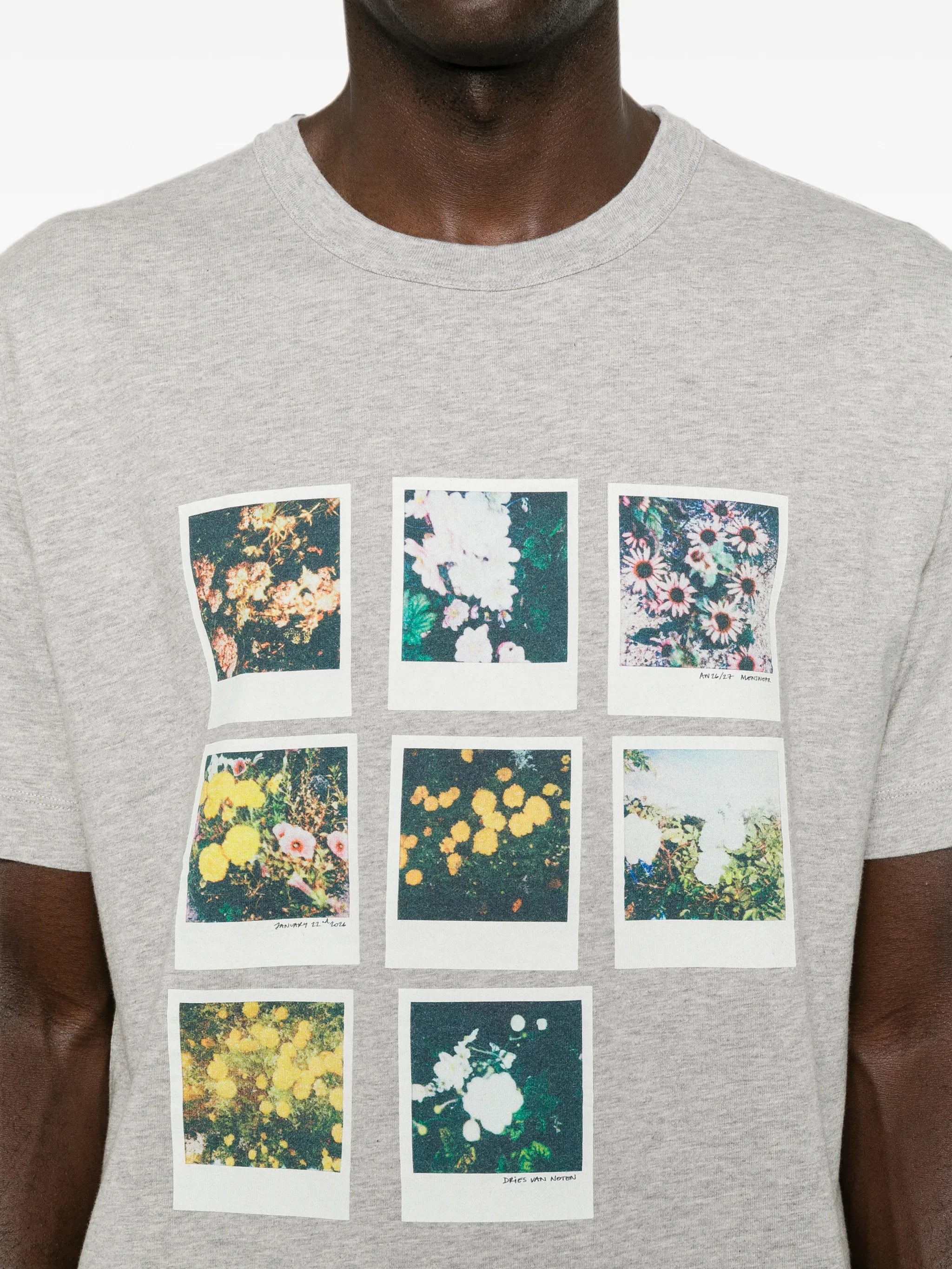 floral-print T-shirt