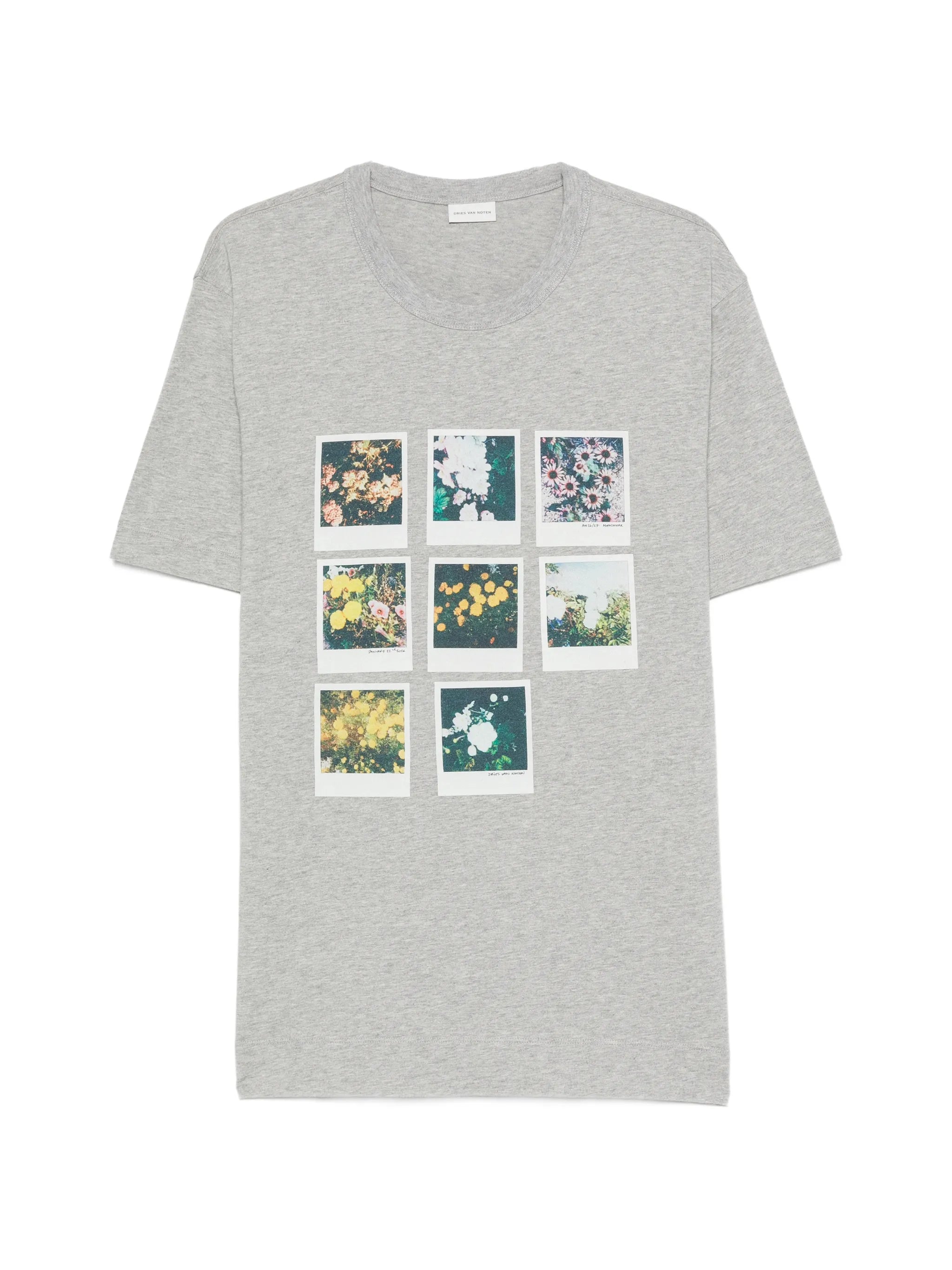 floral-print T-shirt